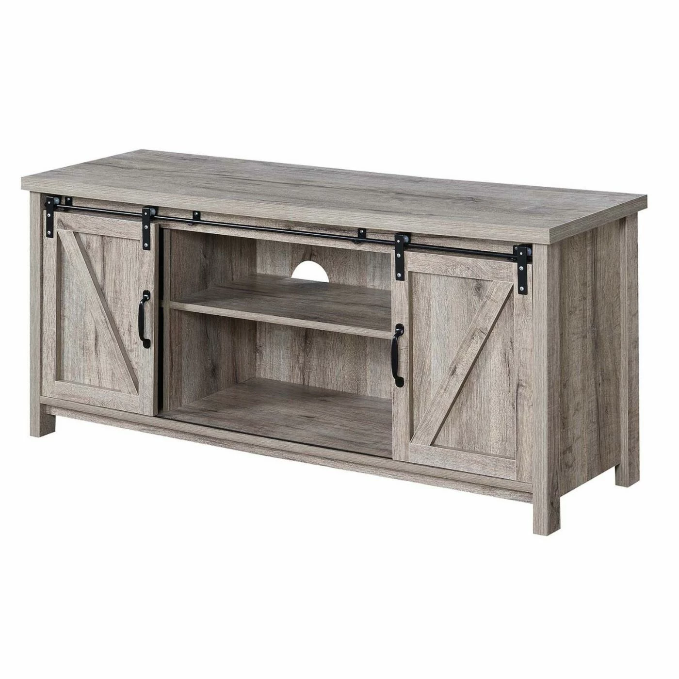 Coupon 🔔 TV Stands Convenience Concepts Blake Barn Door TV Stand ✔️ - Image 4