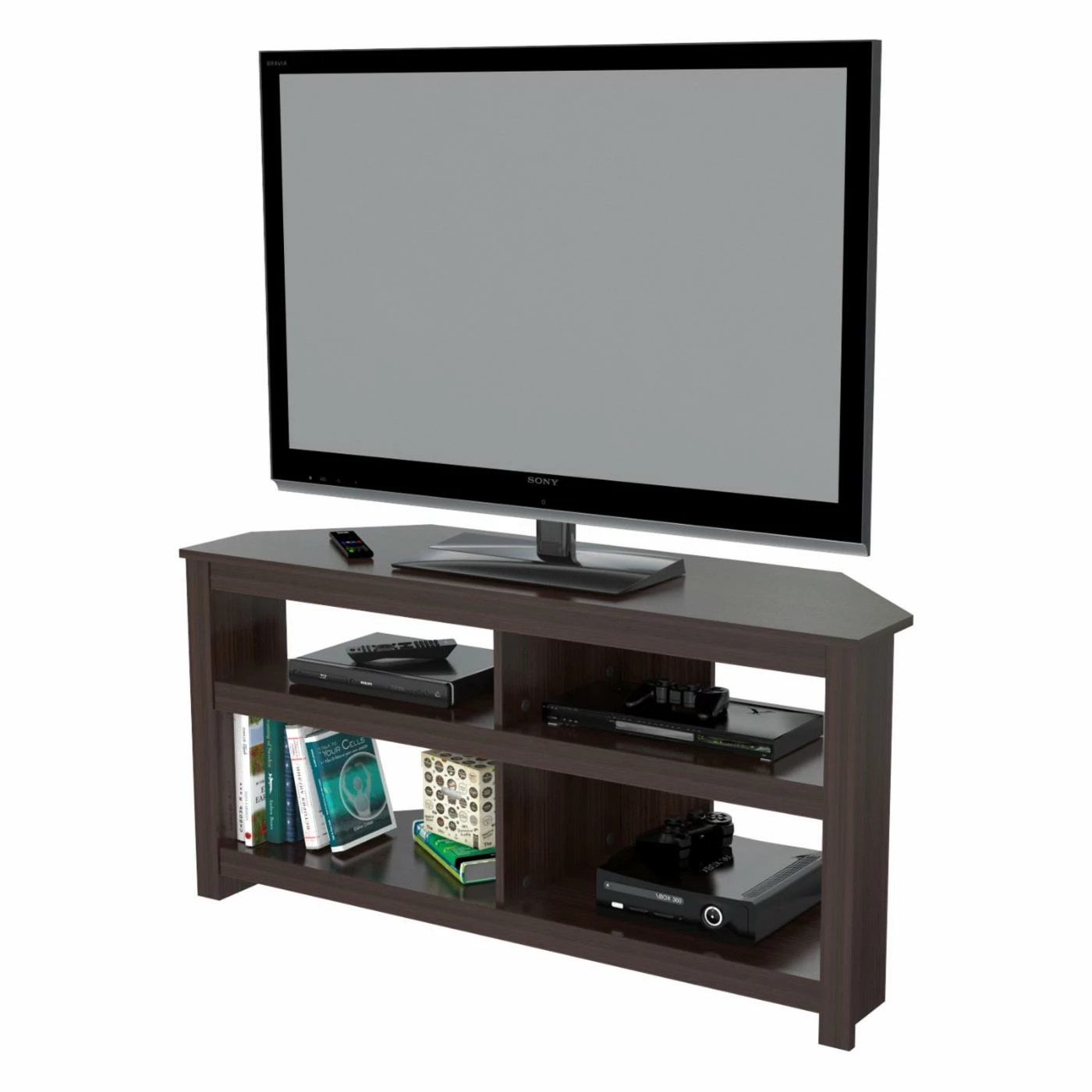 Outlet ๐ฅ TV Stands Inval 60 In. Corner TV Stand - Espresso ๐ - Image 4