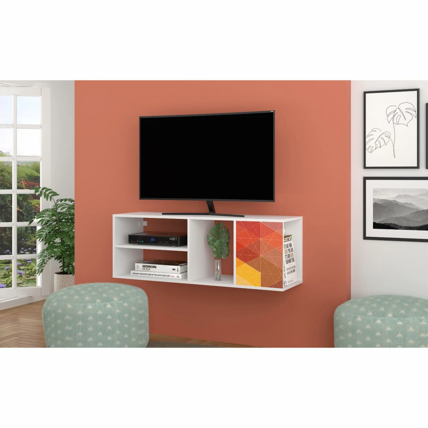 Promo βοΈ TV Stands Manhattan Comfort Minetta Floating TV Stand π - Image 4