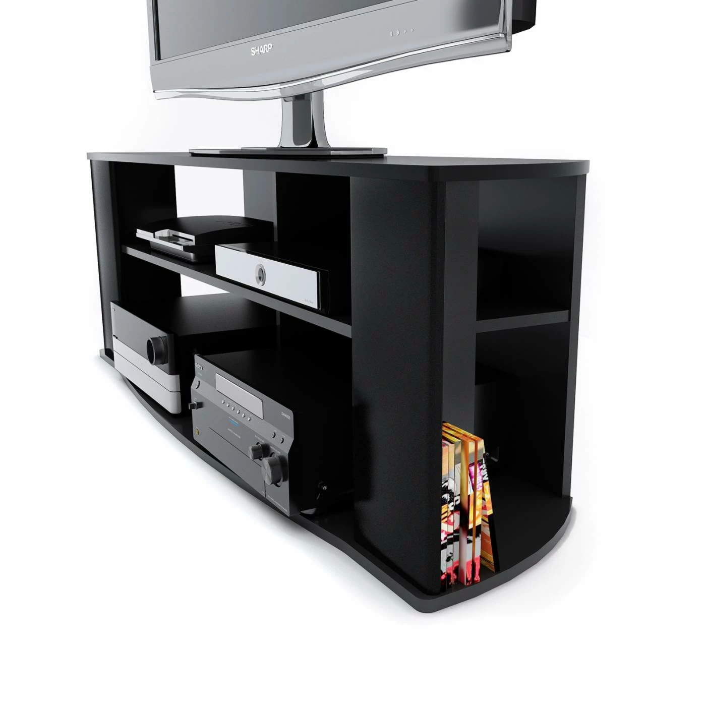 Cheapest β€οΈ TV Stands Prepac Essentials 60-inch TV Stand - Black β - Image 4