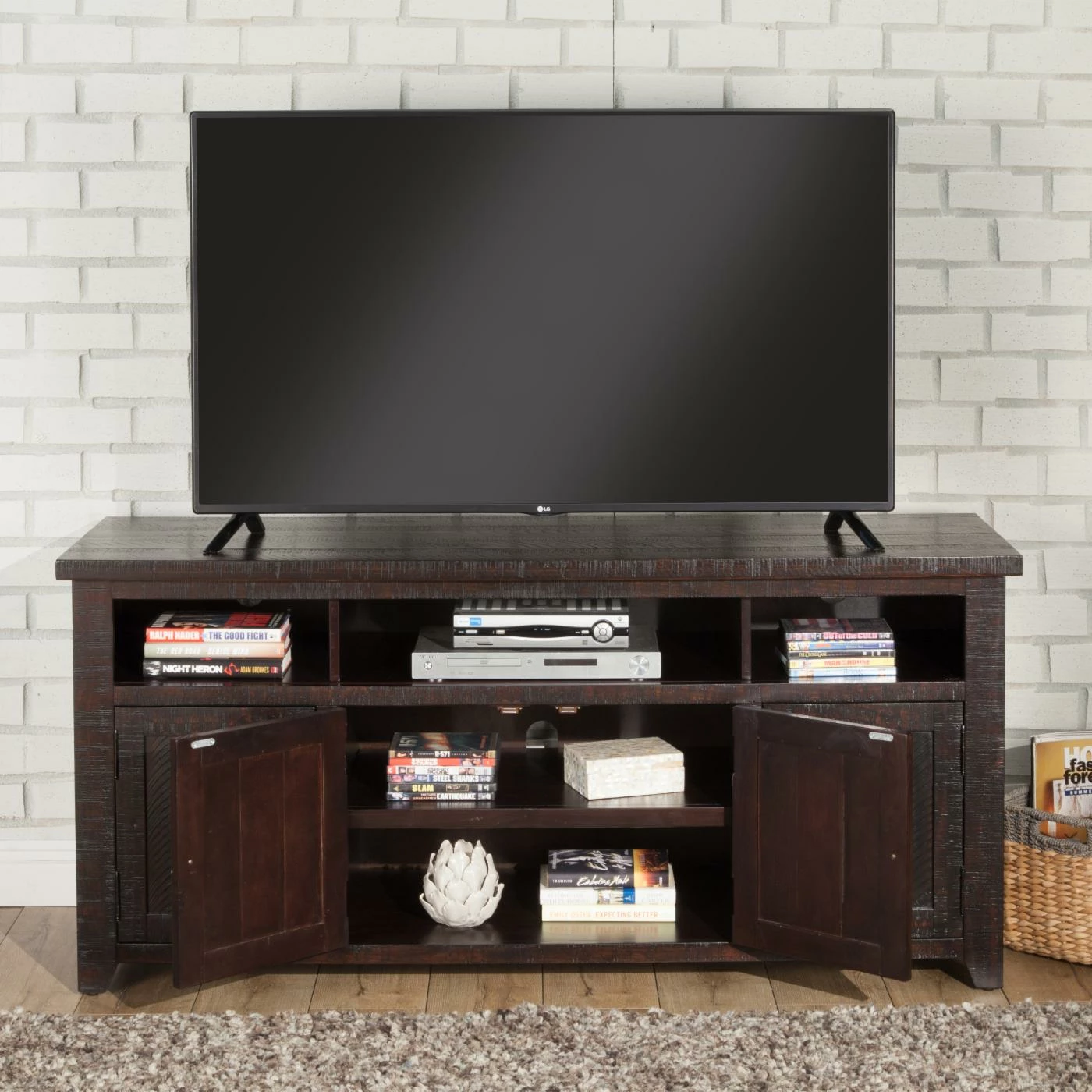 Best Pirce 𧨠TV Stands Martin Svensson Home Coffee Plantation 65 In. TV Stand π - Image 4