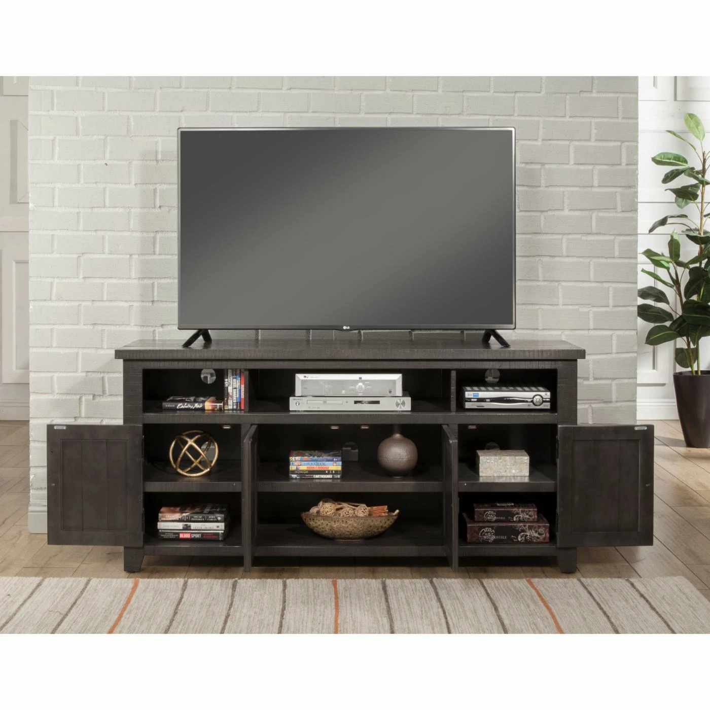 Budget π TV Stands Martin Svensson Home West Mill 65 In. TV Stand - Gray π₯° - Image 4