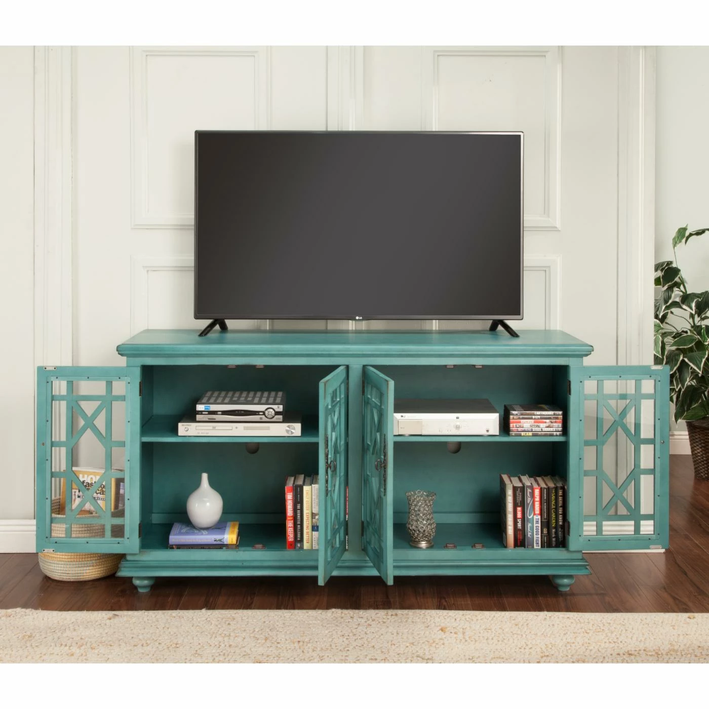 Best deal 🌟 TV Stands Martin Svensson Home Jules 63 In. TV Stand - Teal 😍 - Image 4