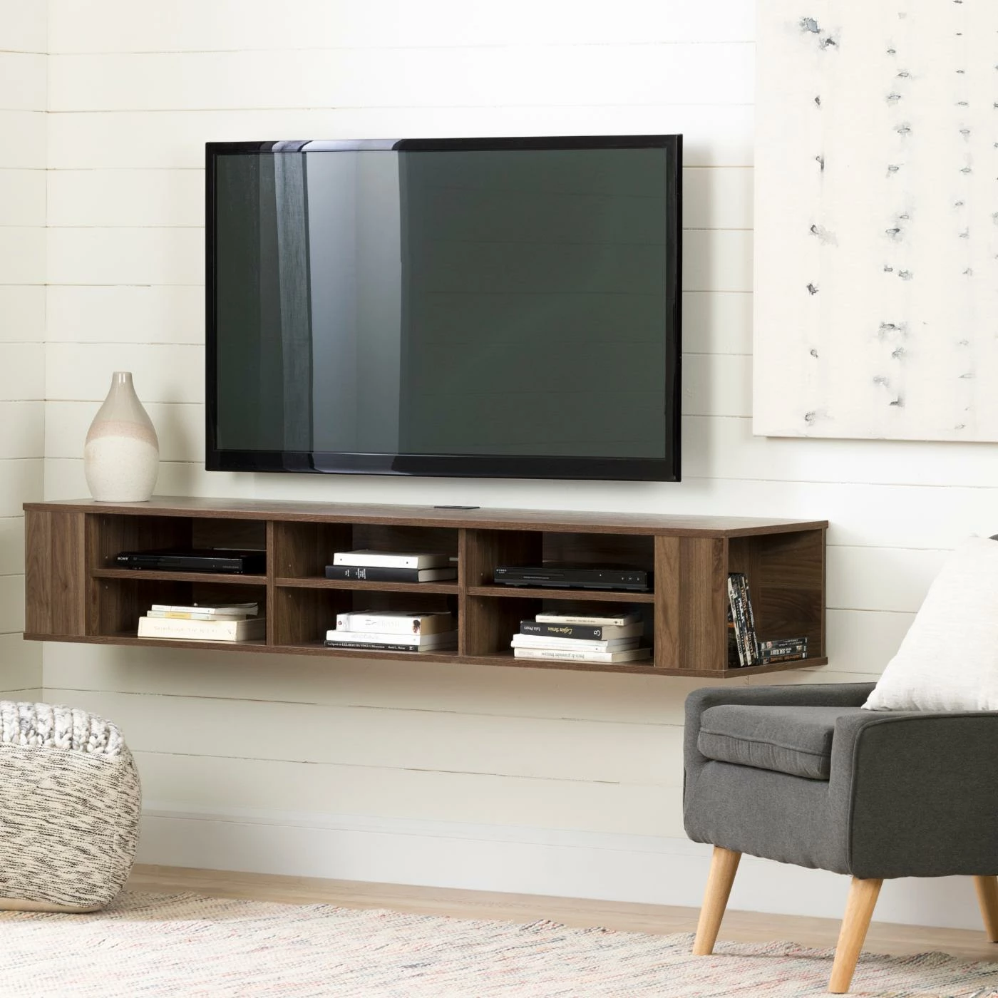 Best reviews of ✨ TV Stands South Shore City Life Wall Mounted Wood Media Console 🥰 - Image 4