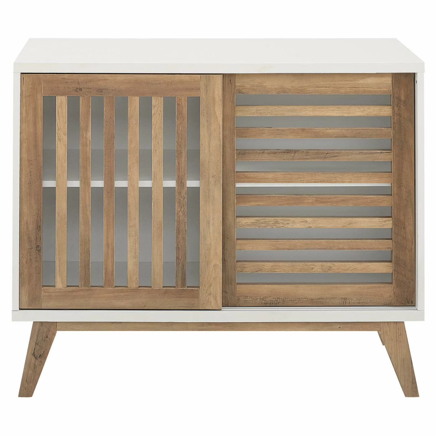 Best deal π TV Stands Manor Park Slat Door TV Stand π - Image 4