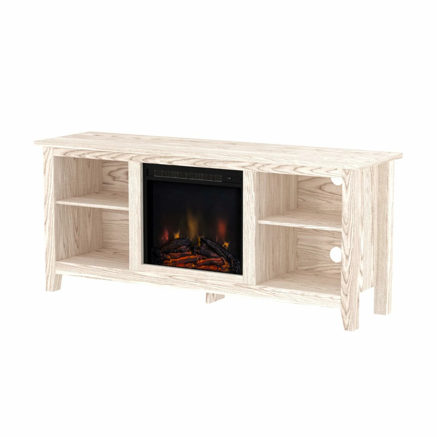 Cheapest π TV Stands Walker Edison Fireplace TV Stand - White Wash π₯ - Image 4