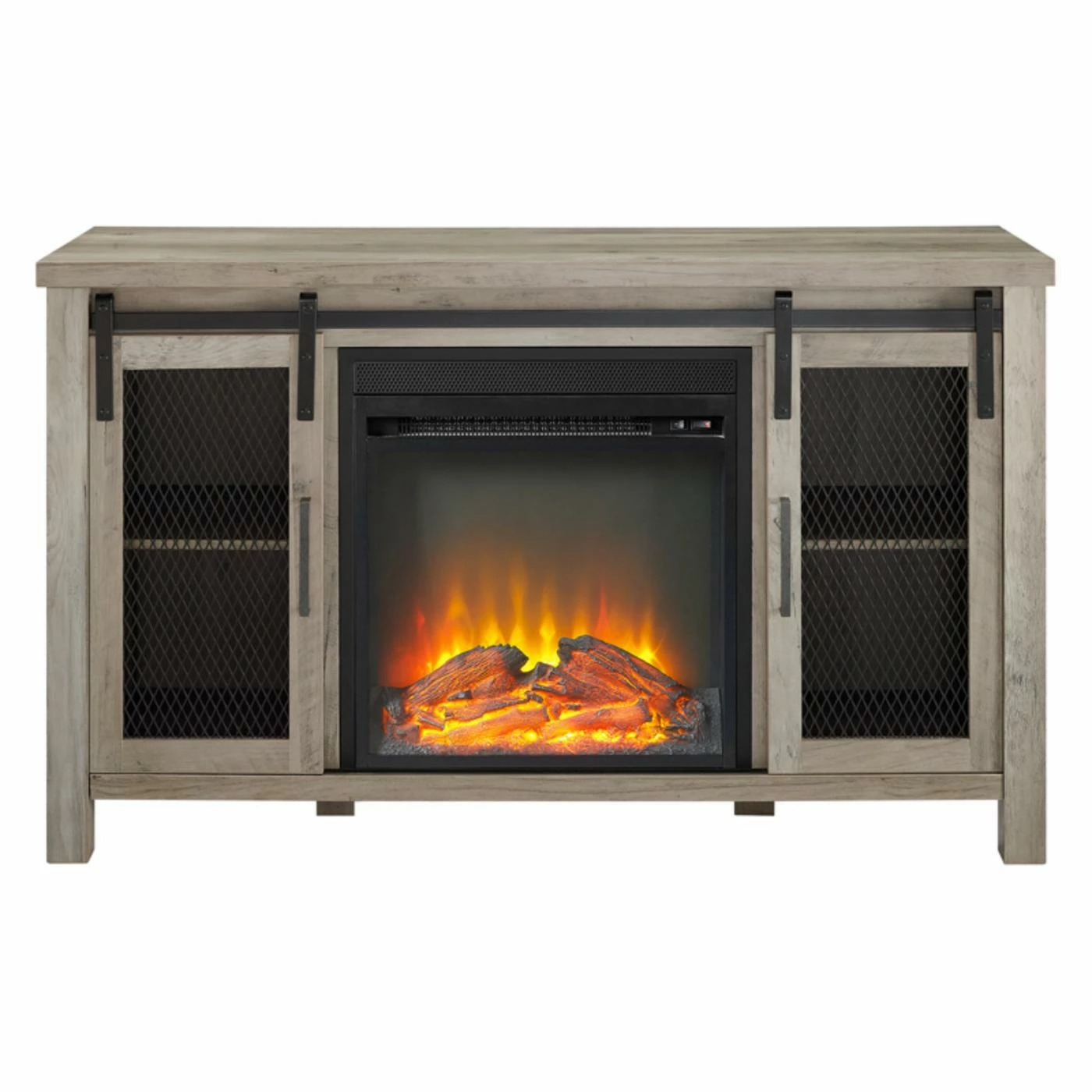 Outlet ๐ TV Stands Manor Park 48 In. Rustic Farmhouse Fireplace TV Stand ๐ - Image 4