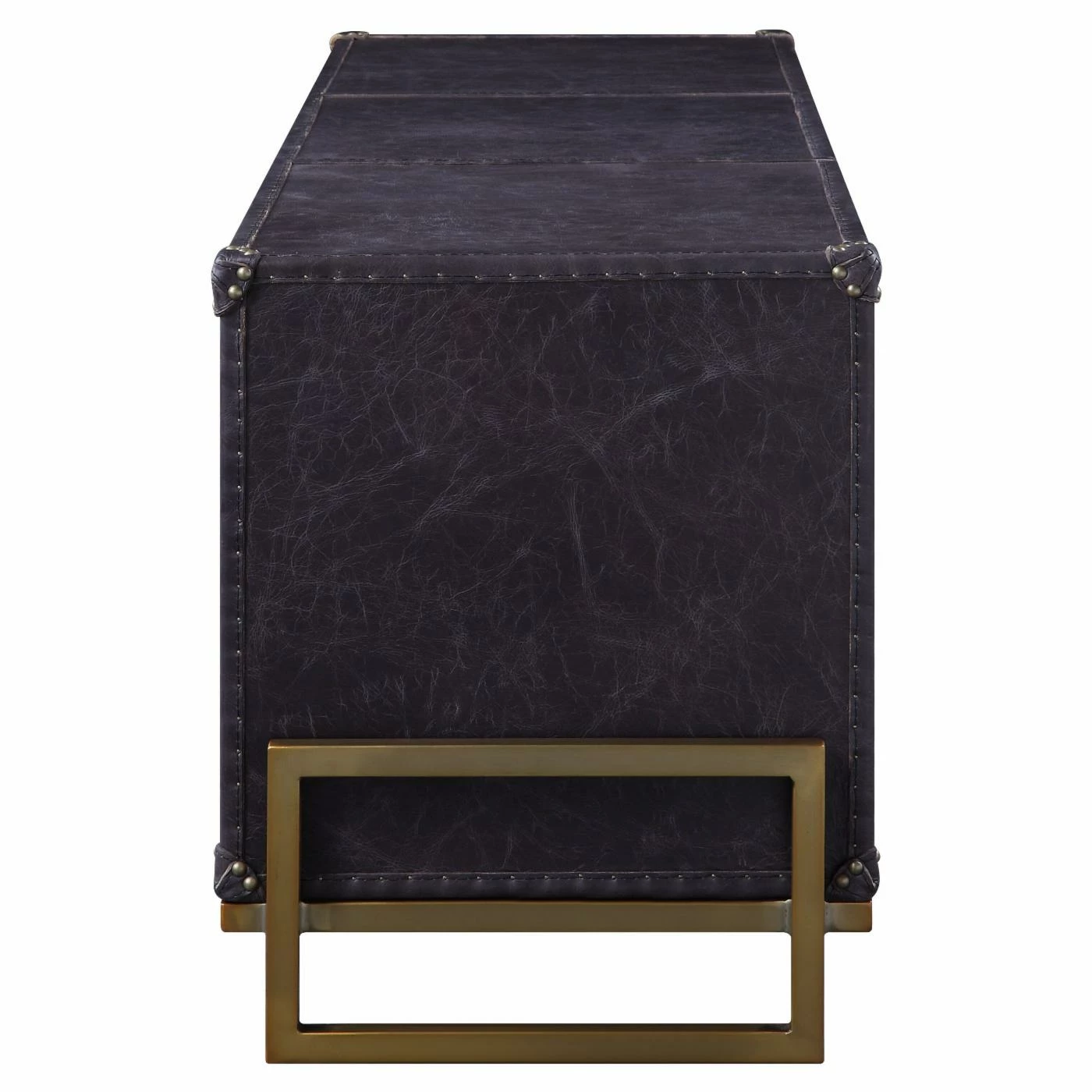 Hot Sale ๐ TV Stands Acme Furniture Keegan Leather TV Stand - Antique Ebony ๐ - Image 6