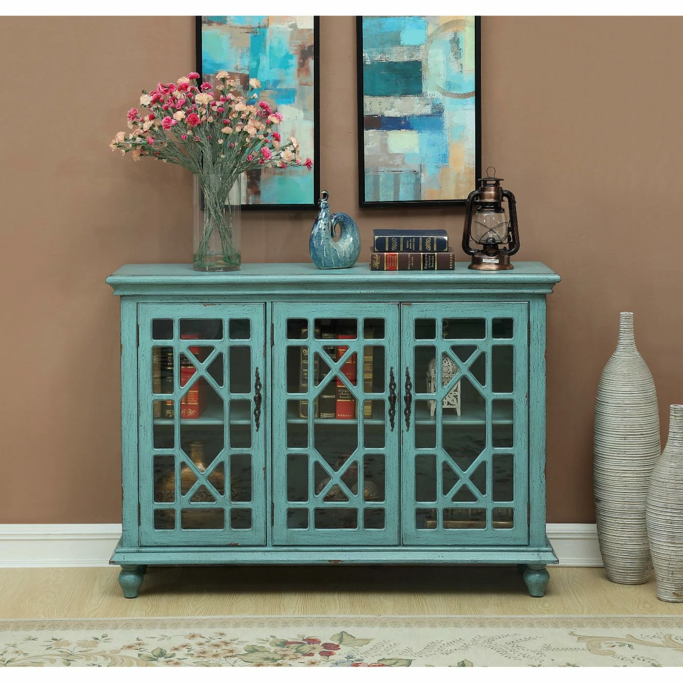 Cheapest ๐ TV Stands Coast To Coast Imports Three Door Media Console ๐ฏ - Image 6