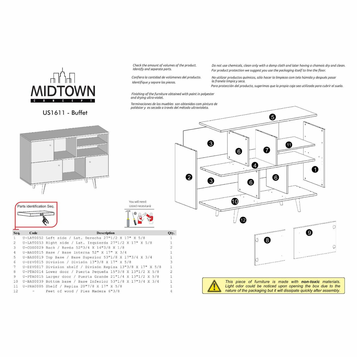Best Pirce ๐ TV Stands Midtown Concept Kansas Mid-Century TV Stand ๐ฅ - Image 6