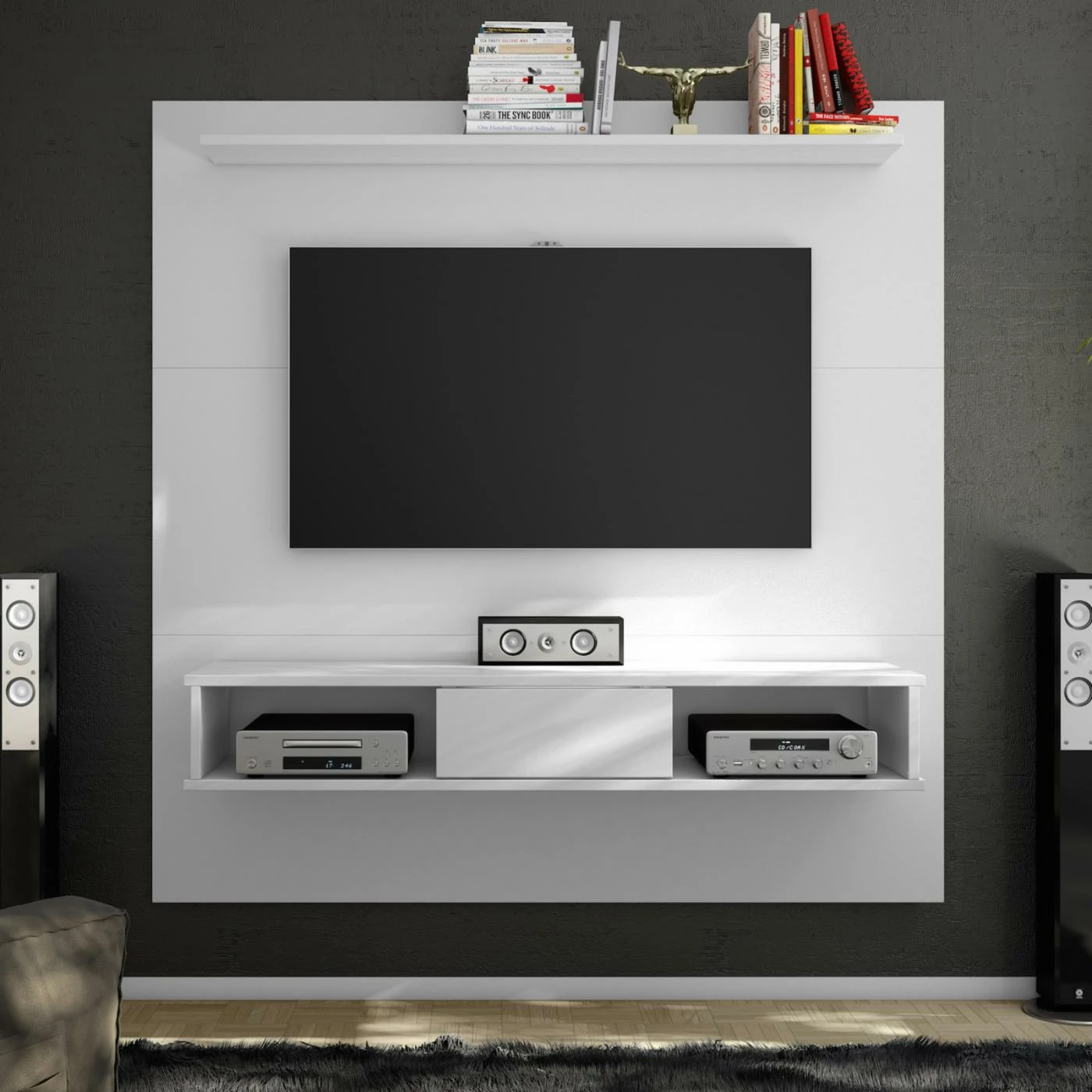 Outlet โ TV Stands Midtown Concept Kansas Mid-Century Shelf TV Board ๐ - Image 6