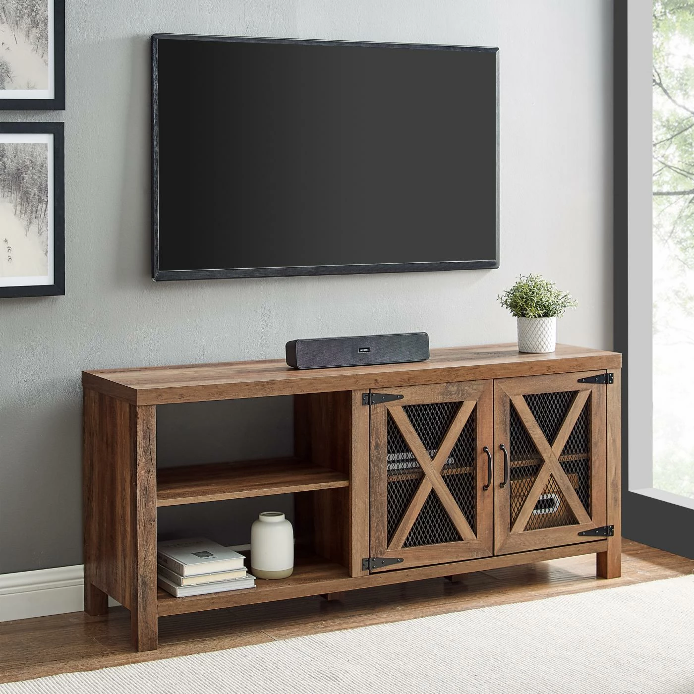 Coupon π TV Stands HumbleNest Countryside 58 In. Weathered Rustic TV Stand β¨ - Image 6