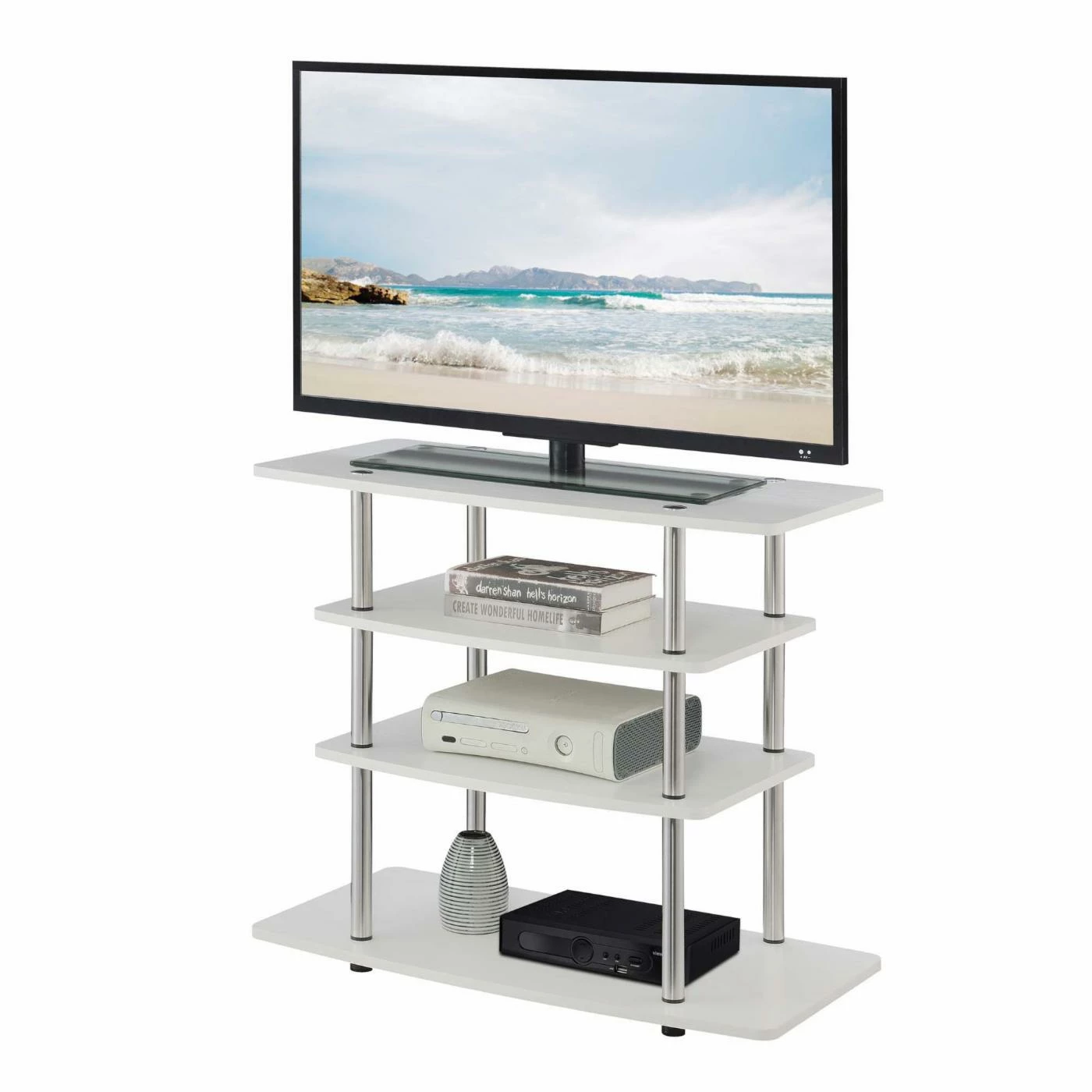 Flash Sale 𧨠TV Stands Convenience Concepts Designs2Go No Tools Highboy TV Stand π - Image 6