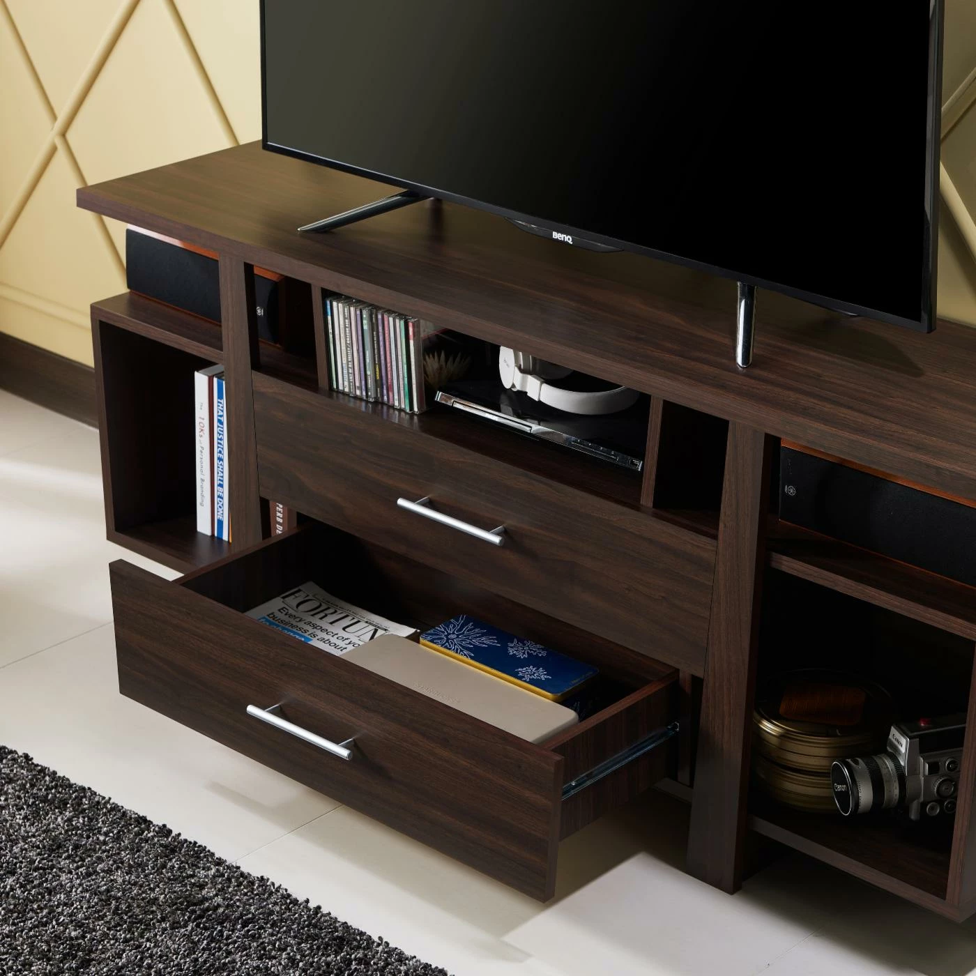 Brand new ๐ TV Stands Furniture Of America Allen Rustic Media Cabinet ๐ - Image 6