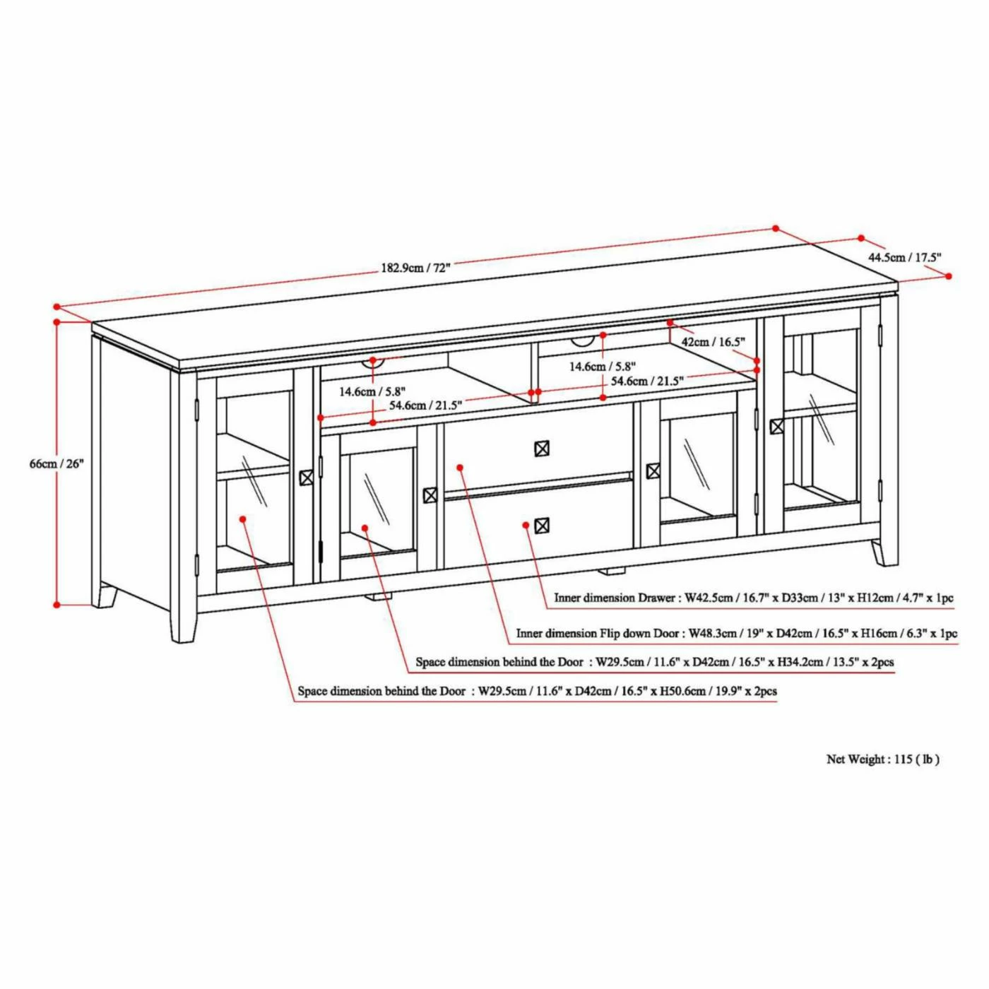 Best Sale β Brooklyn & Max TV Stands Brooklyn + Max City 72 In. TV Stand π₯ - Image 7