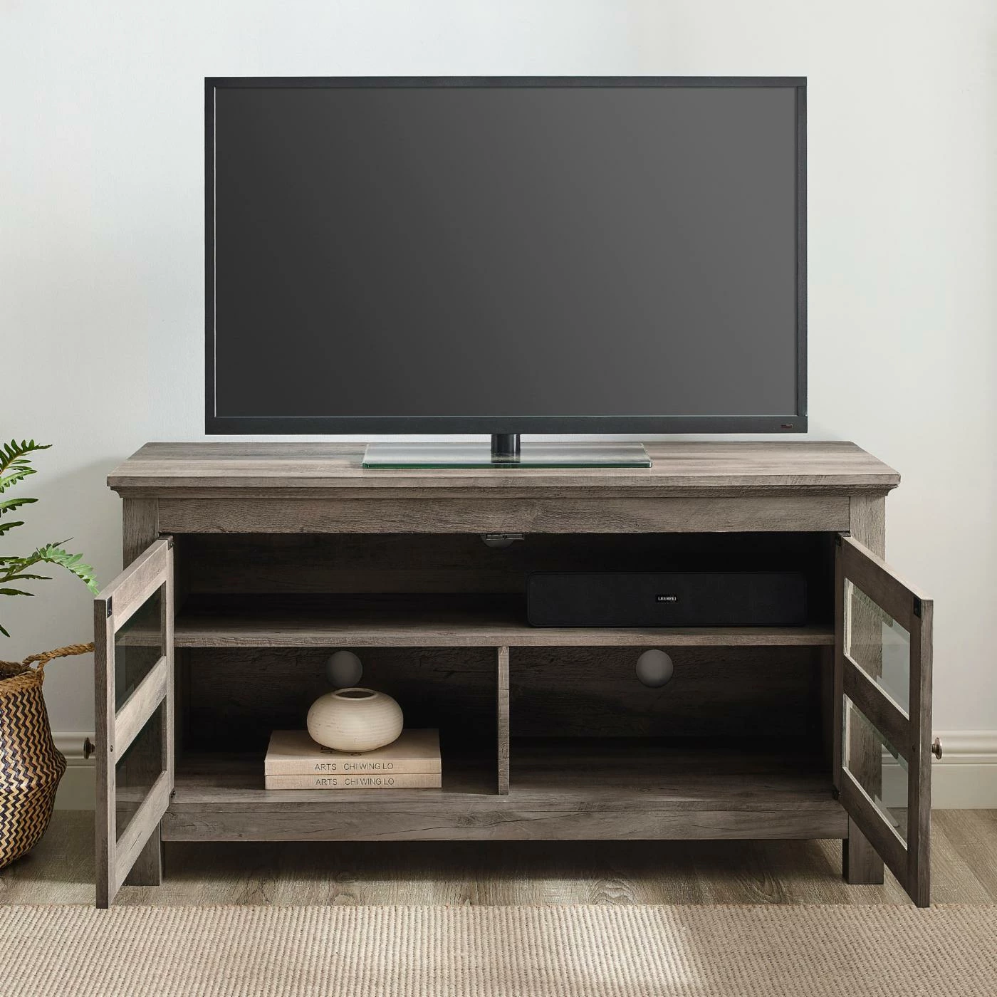 Best Pirce โญ TV Stands Manor Park 44-in. Full Door Wood TV Console ๐ - Image 7