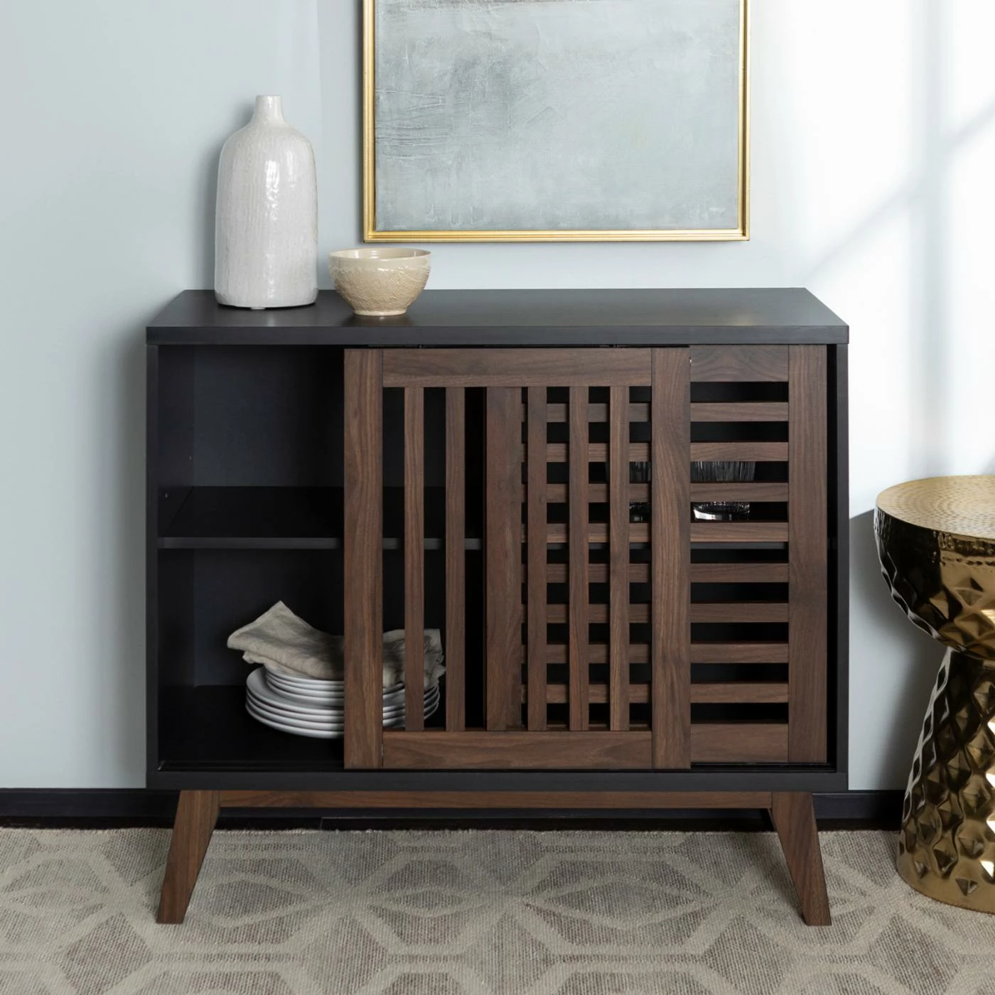 Best deal π TV Stands Manor Park Slat Door TV Stand π - Image 7