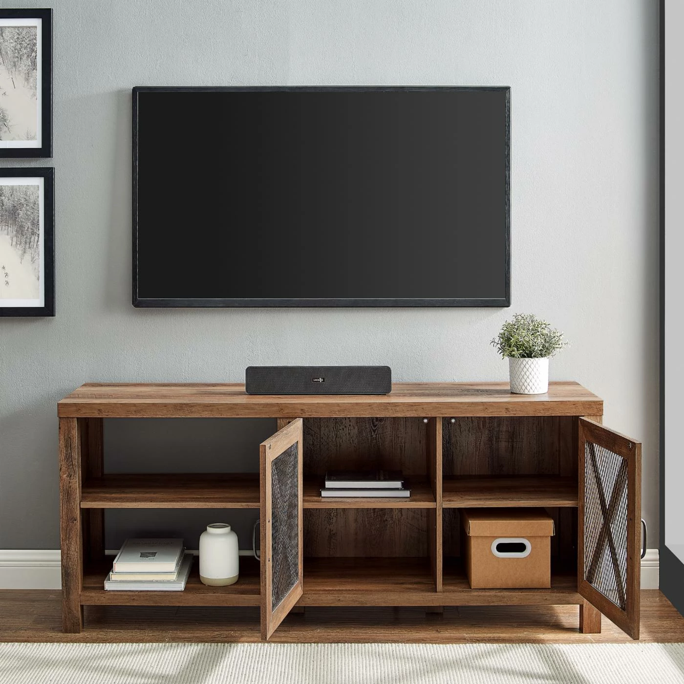 Coupon π TV Stands HumbleNest Countryside 58 In. Weathered Rustic TV Stand β¨ - Image 7