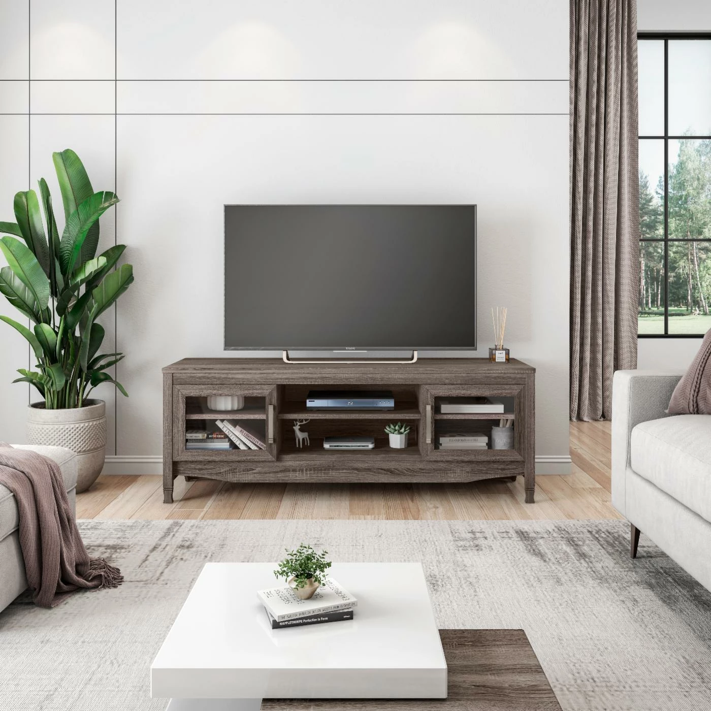 Best deal ❤️ TV Stands Techni Mobili Driftwood TV Stand ❤️ - Image 8