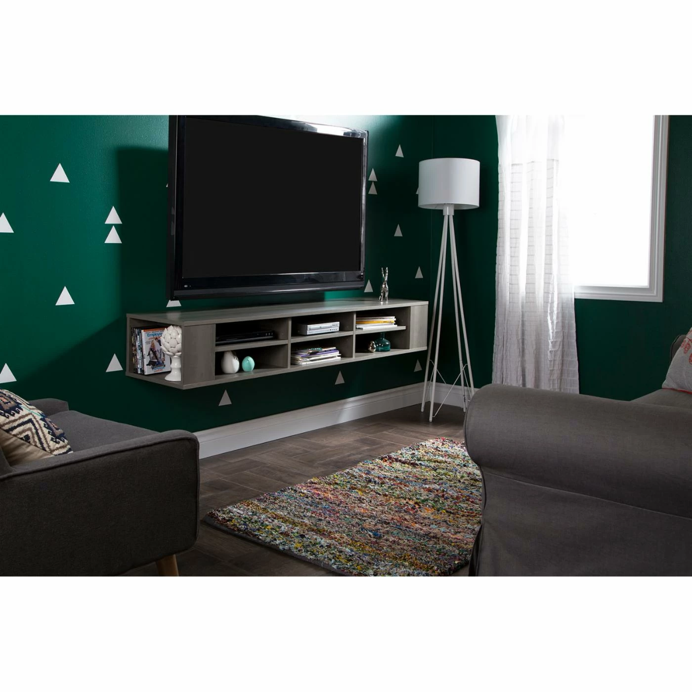 Best reviews of ✨ TV Stands South Shore City Life Wall Mounted Wood Media Console 🥰 - Image 8
