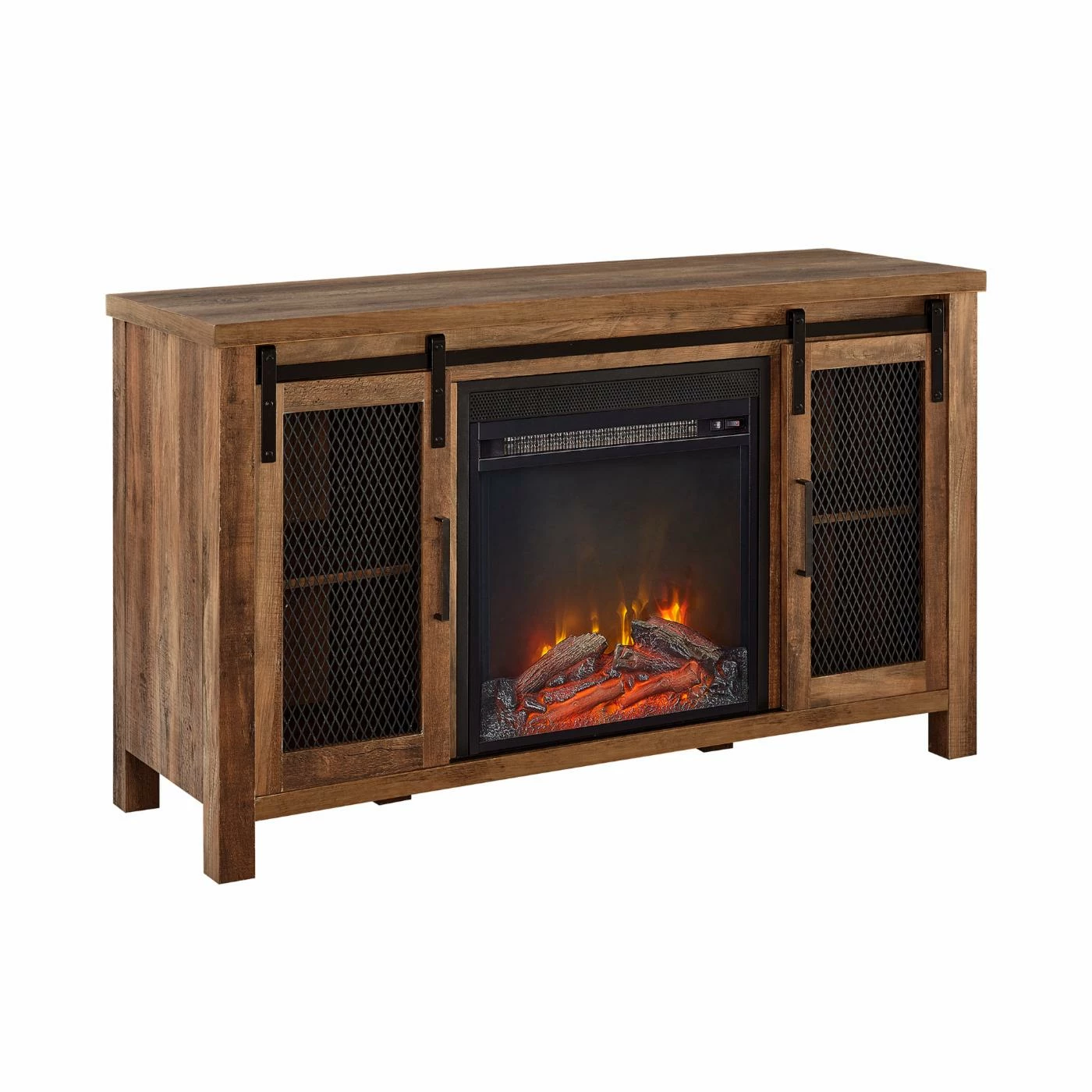 Outlet ๐ TV Stands Manor Park 48 In. Rustic Farmhouse Fireplace TV Stand ๐ - Image 8