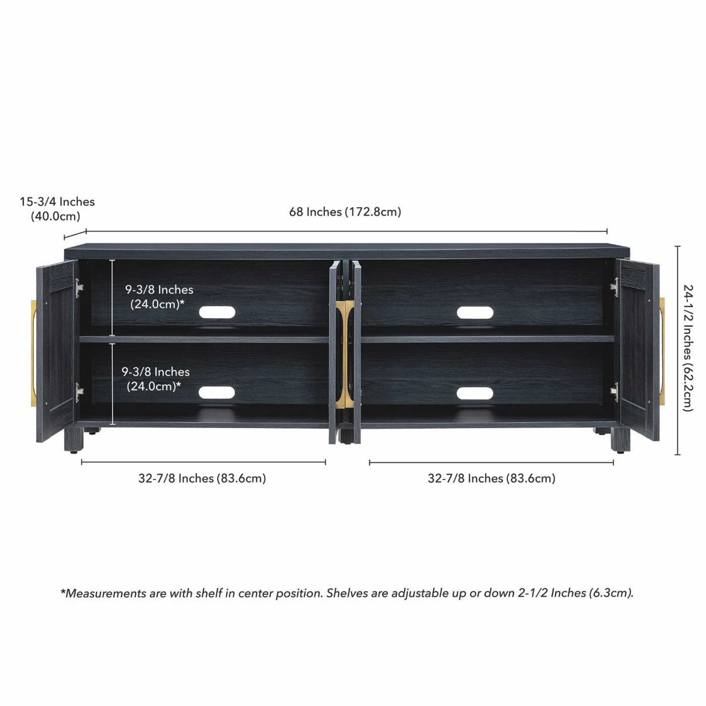 Discount β¨ Hudson&Canal TV Stands Addison&Lane Chabot 68 In. TV Stand π - Image 7