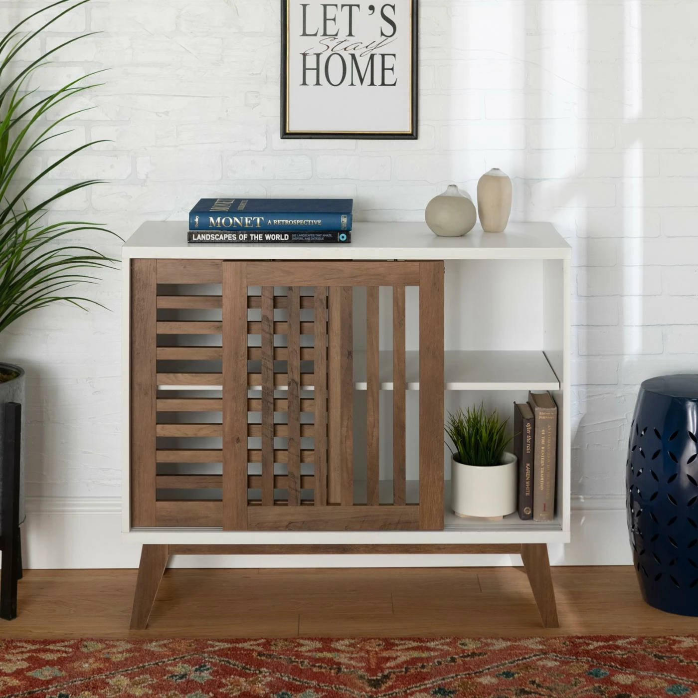 Best deal π TV Stands Manor Park Slat Door TV Stand π - Image 9