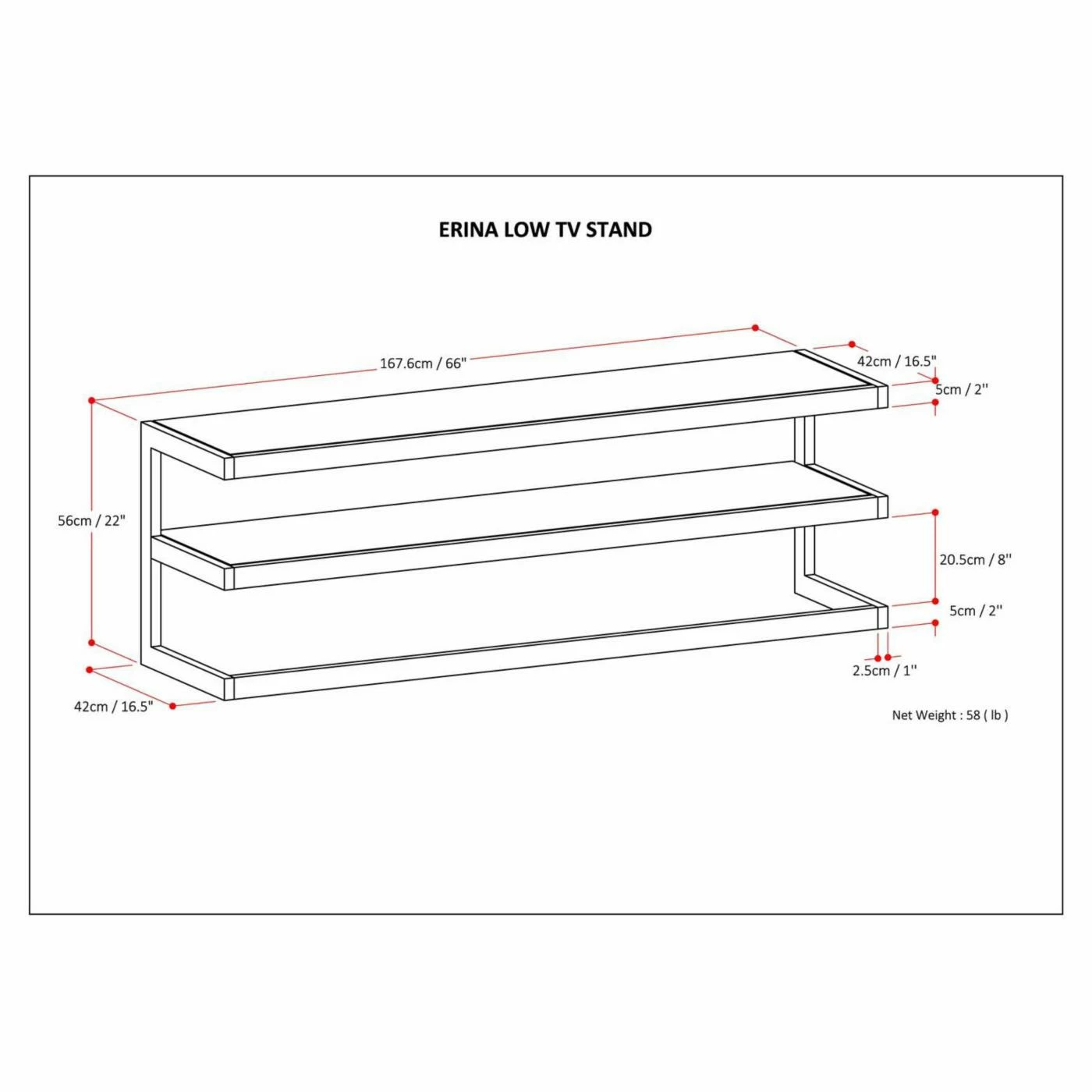 Best deal 𧨠Brooklyn & Max TV Stands Brooklyn + Max Larny Solid Acacia Wood Industrial TV Media Stand - Rustic Natural Aged Brown β€οΈ - Image 6