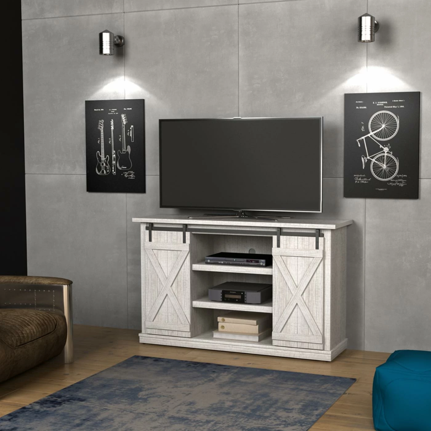 Top 10 ๐ฅฐ TV Stands BellO Cottonwood Two-Tone 60 In. TV Stand ๐งจ - Image 4