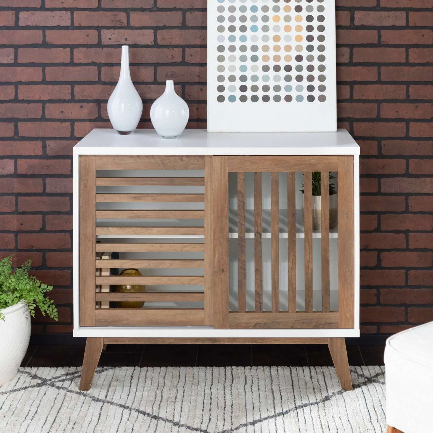 Best deal π TV Stands Manor Park Slat Door TV Stand π - Image 10