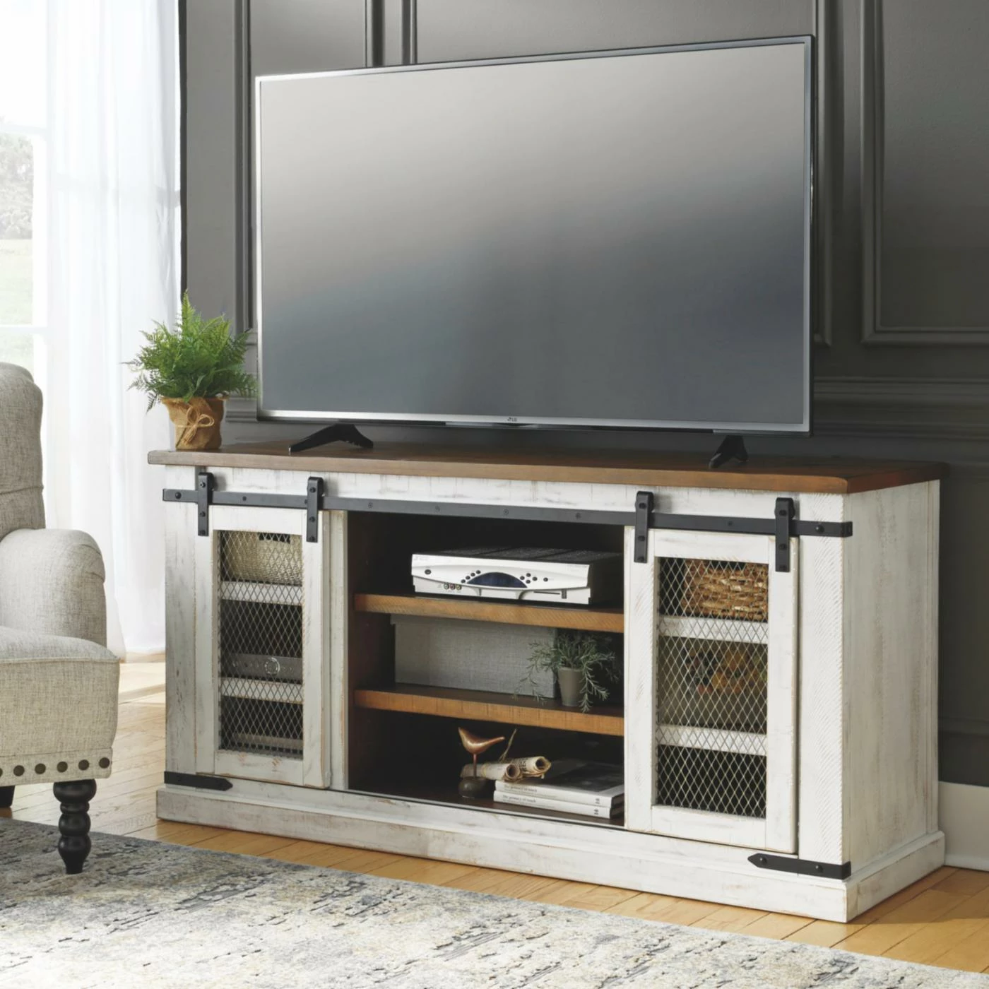 Best Sale ๐ TV Stands Signature Design By Ashley Wystfield 2 Door TV Stand ๐ฏ - Image 3