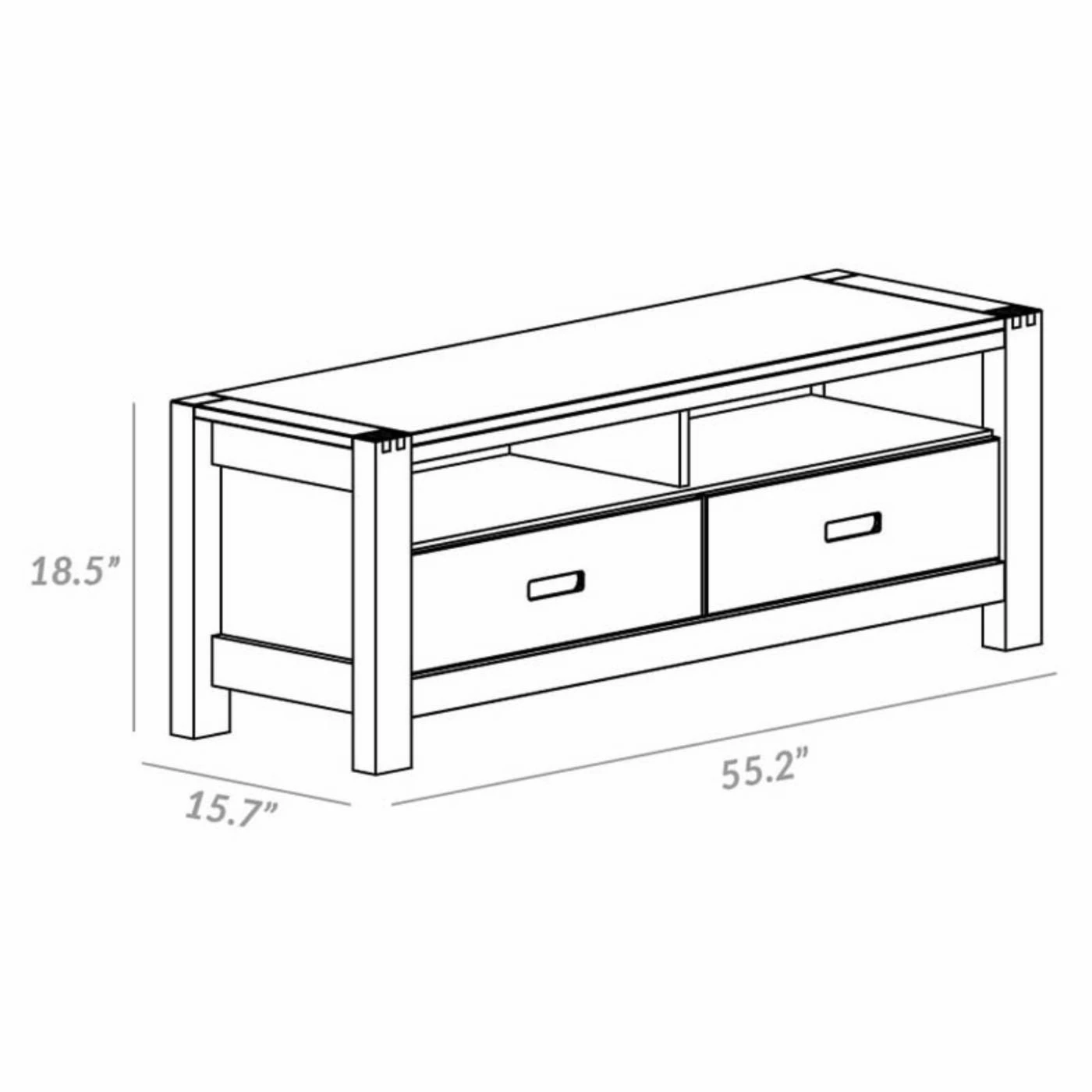 Best reviews of ๐ฏ TV Stands Parisot Ethan Solid Oak TV Stand / Unit With 2 Drawers And Shelves ๐ - Image 3