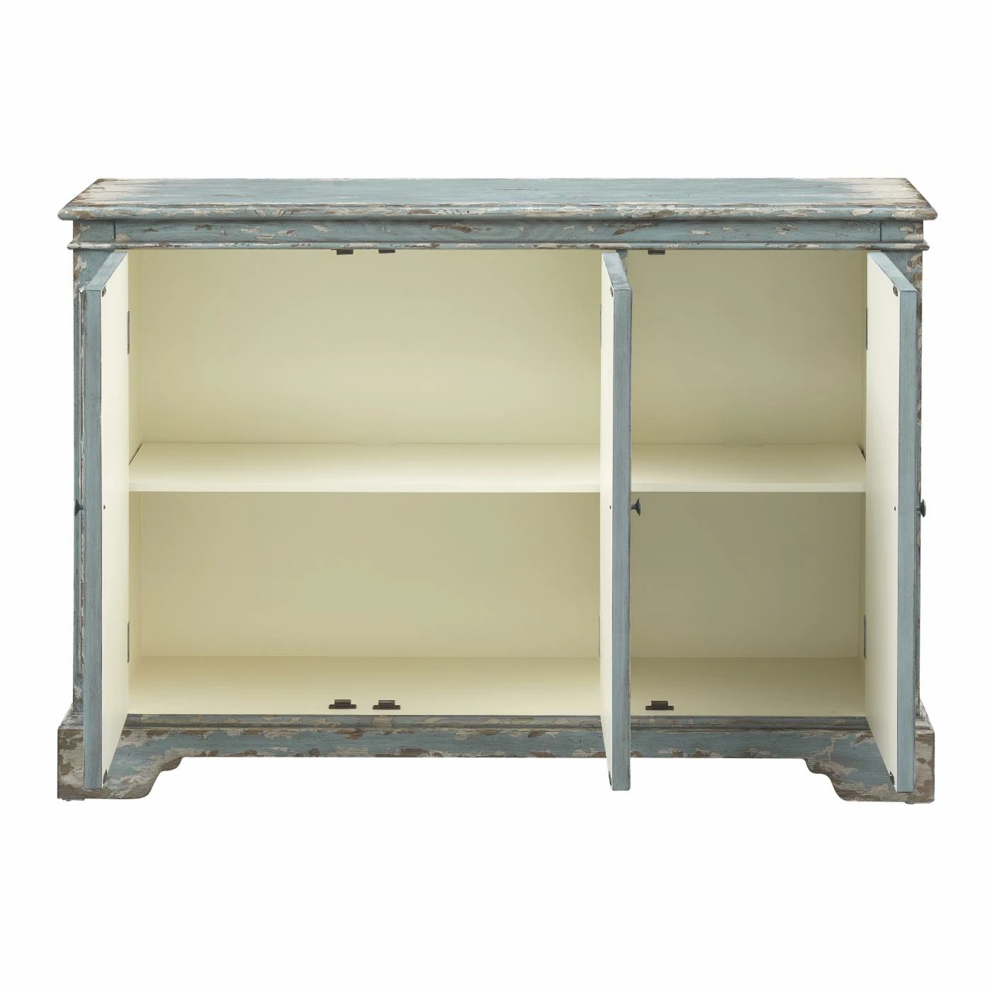 Wholesale 😍 TV Stands Coast To Coast Cabot Aged Vintage TV Stand - Blue/Cream ✔️ - Image 3