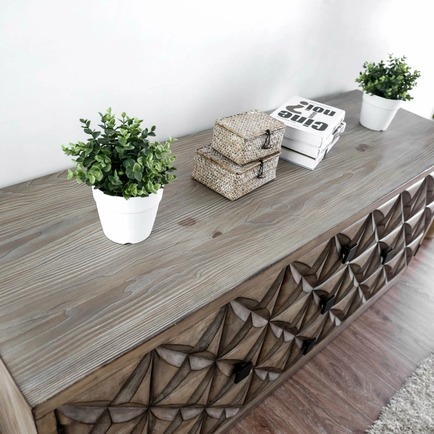 Best deal โ๏ธ TV Stands Furniture Of America Martino Geometric Carved TV Stand ๐ - Image 3