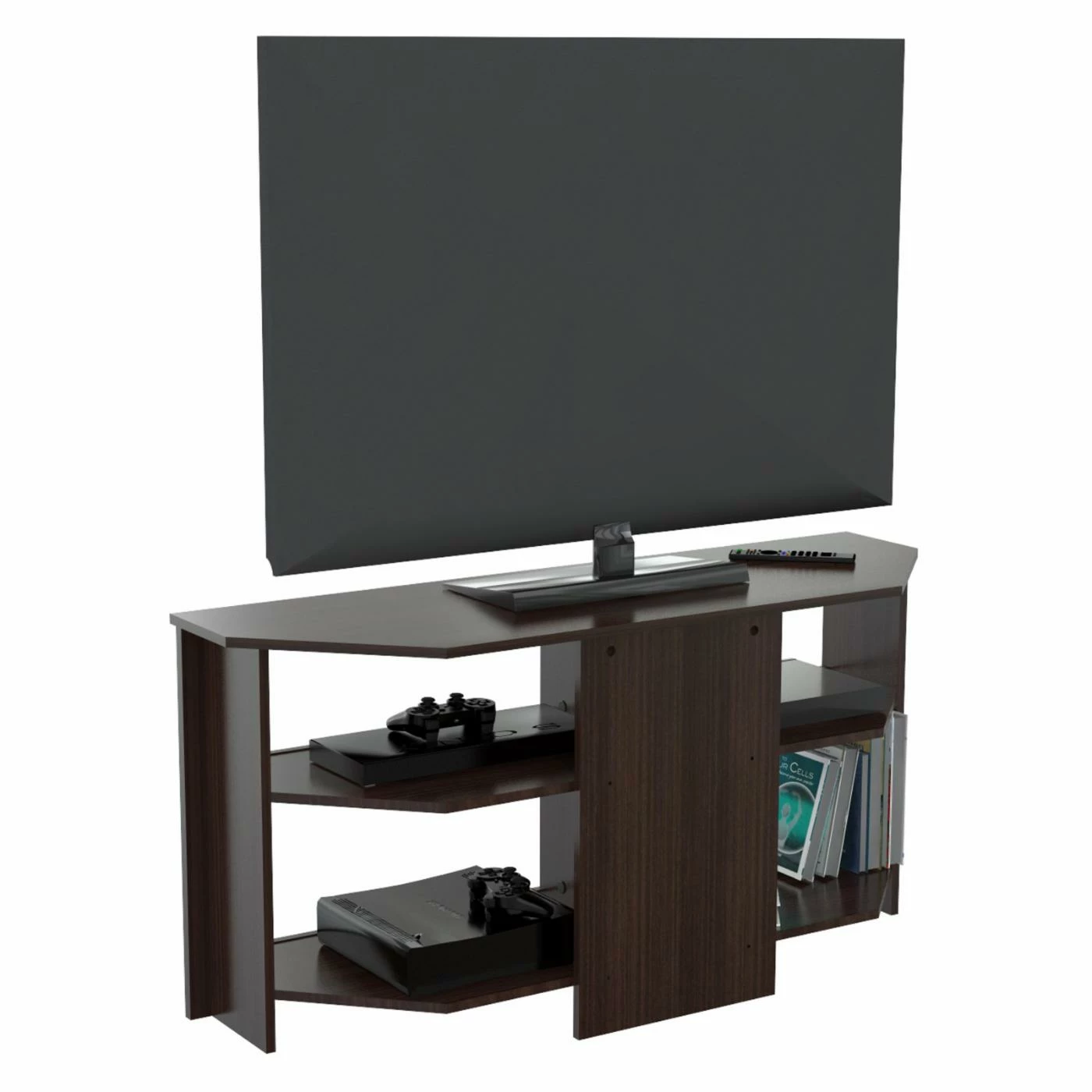 Outlet ๐ฅ TV Stands Inval 60 In. Corner TV Stand - Espresso ๐ - Image 3
