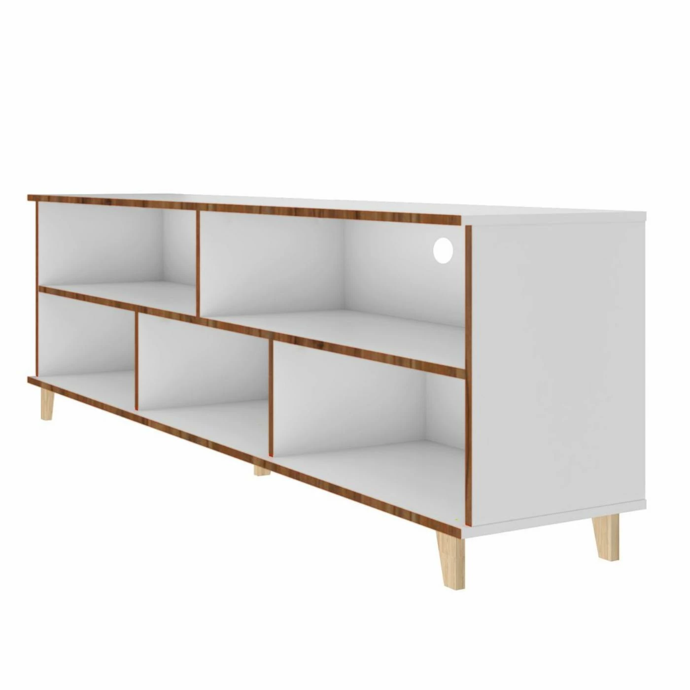 New ๐ฅฐ TV Stands Manhattan Comfort Warren TV Stand - White/Oak โญ - Image 2