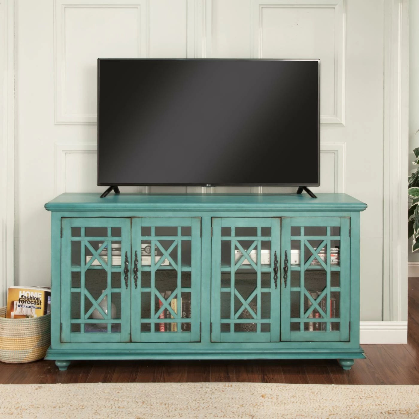 Best deal 🌟 TV Stands Martin Svensson Home Jules 63 In. TV Stand - Teal 😍 - Image 3