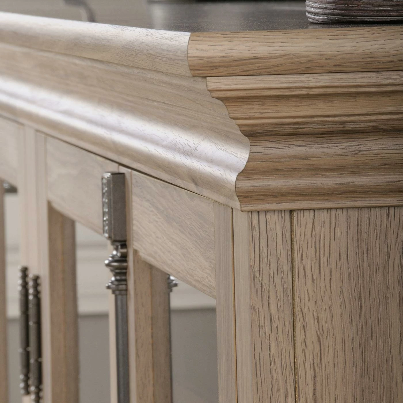 Best Pirce β€οΈ TV Stands Sauder Barrister Lane Storage Credenza TV Stand - Salt Oak β - Image 3