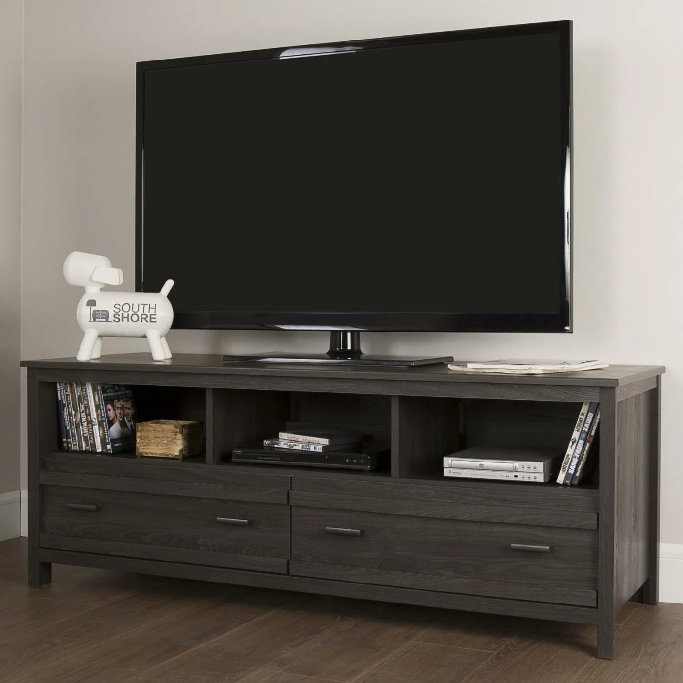 Best deal 💯 TV Stands South Shore Exhibit TV Stand ❤️ - Image 3