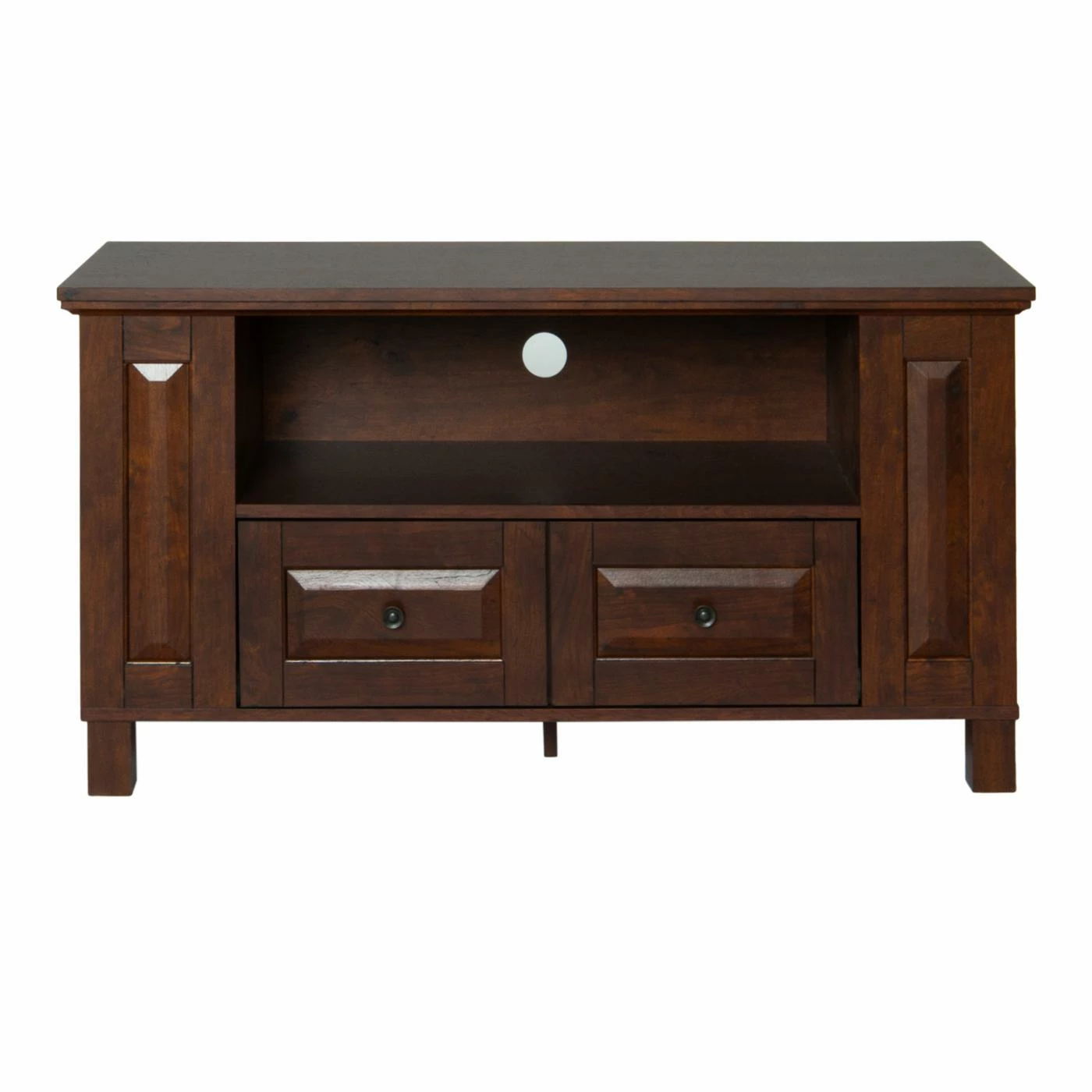 Coupon β€οΈ TV Stands Manor Park 44-in. Multi-purpose Wood TV Console - Traditional Brown π₯ - Image 3