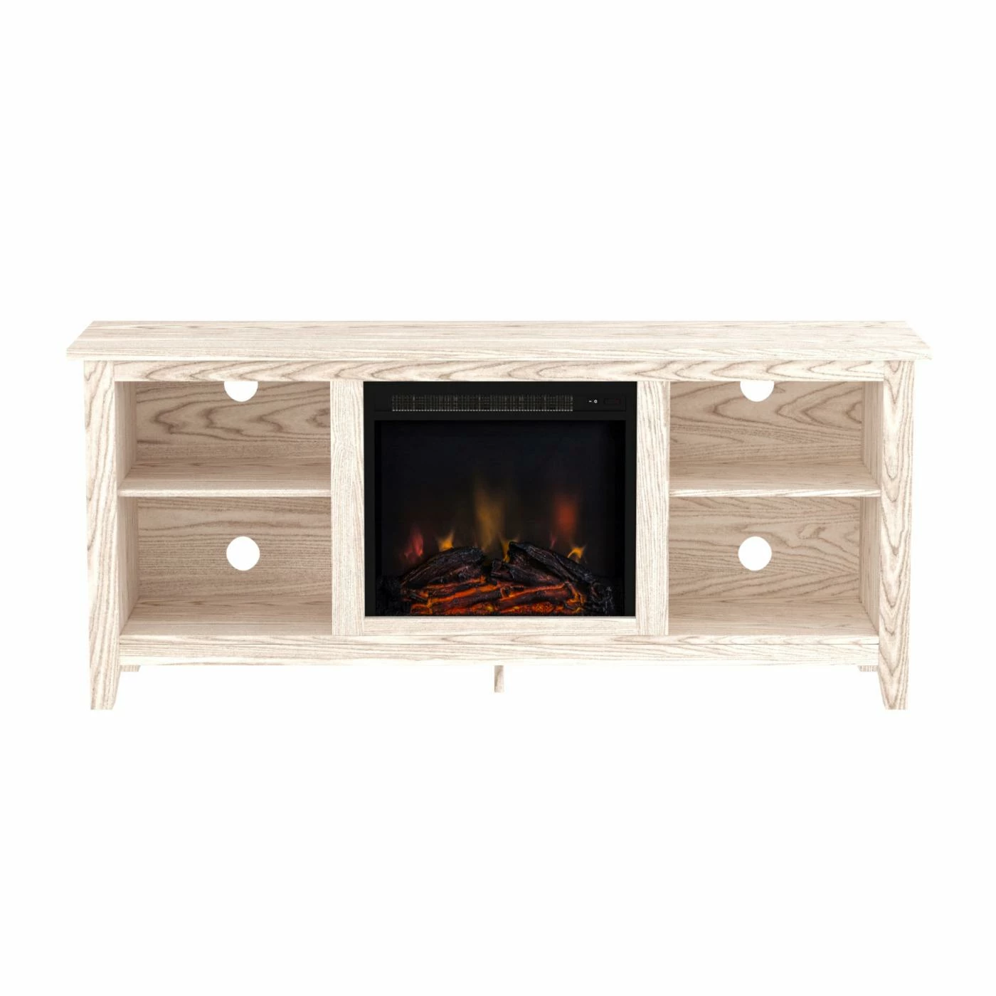 Cheapest π TV Stands Walker Edison Fireplace TV Stand - White Wash π₯ - Image 3