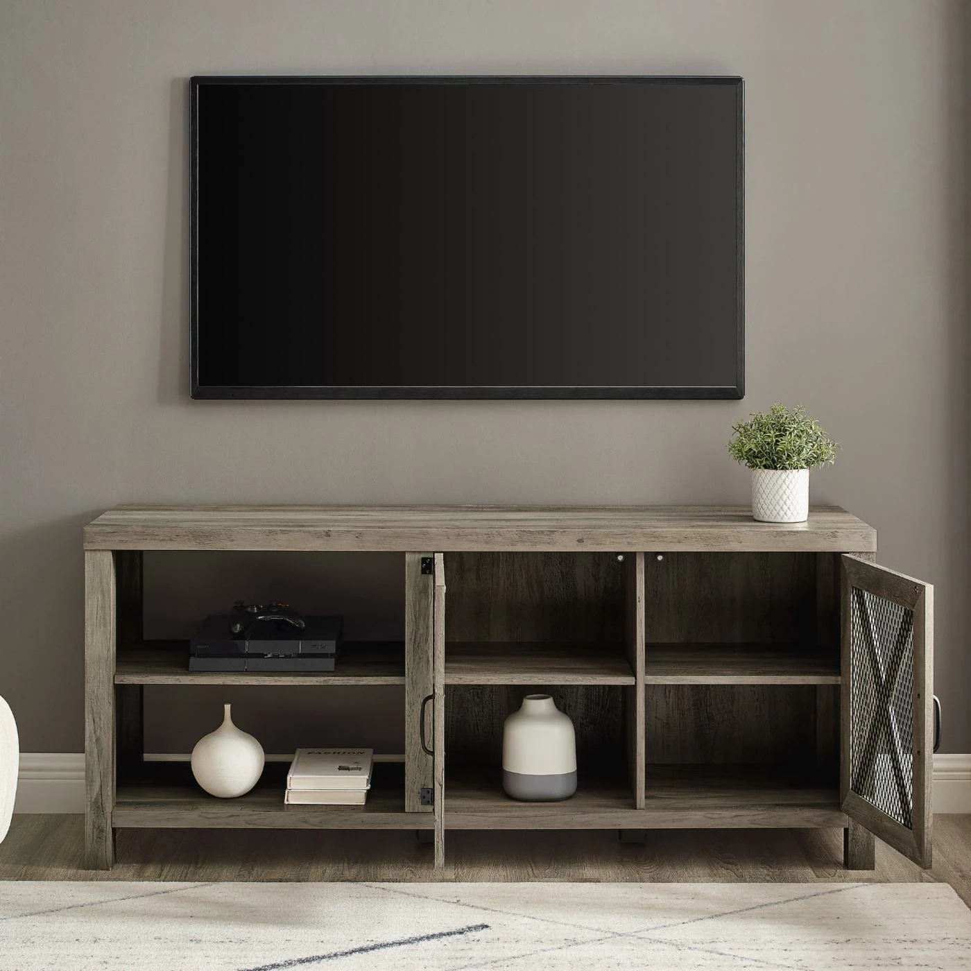 Coupon π TV Stands HumbleNest Countryside 58 In. Weathered Rustic TV Stand β¨ - Image 3