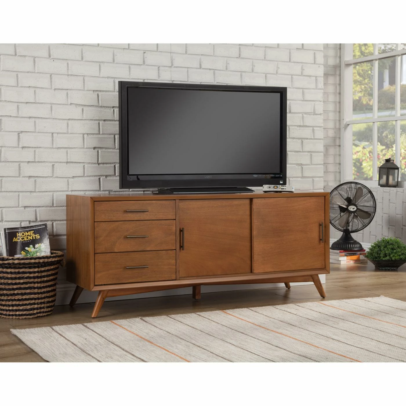 New ๐ TV Stands Alpine Furniture Flynn Large TV Console ๐ฅ - Image 2