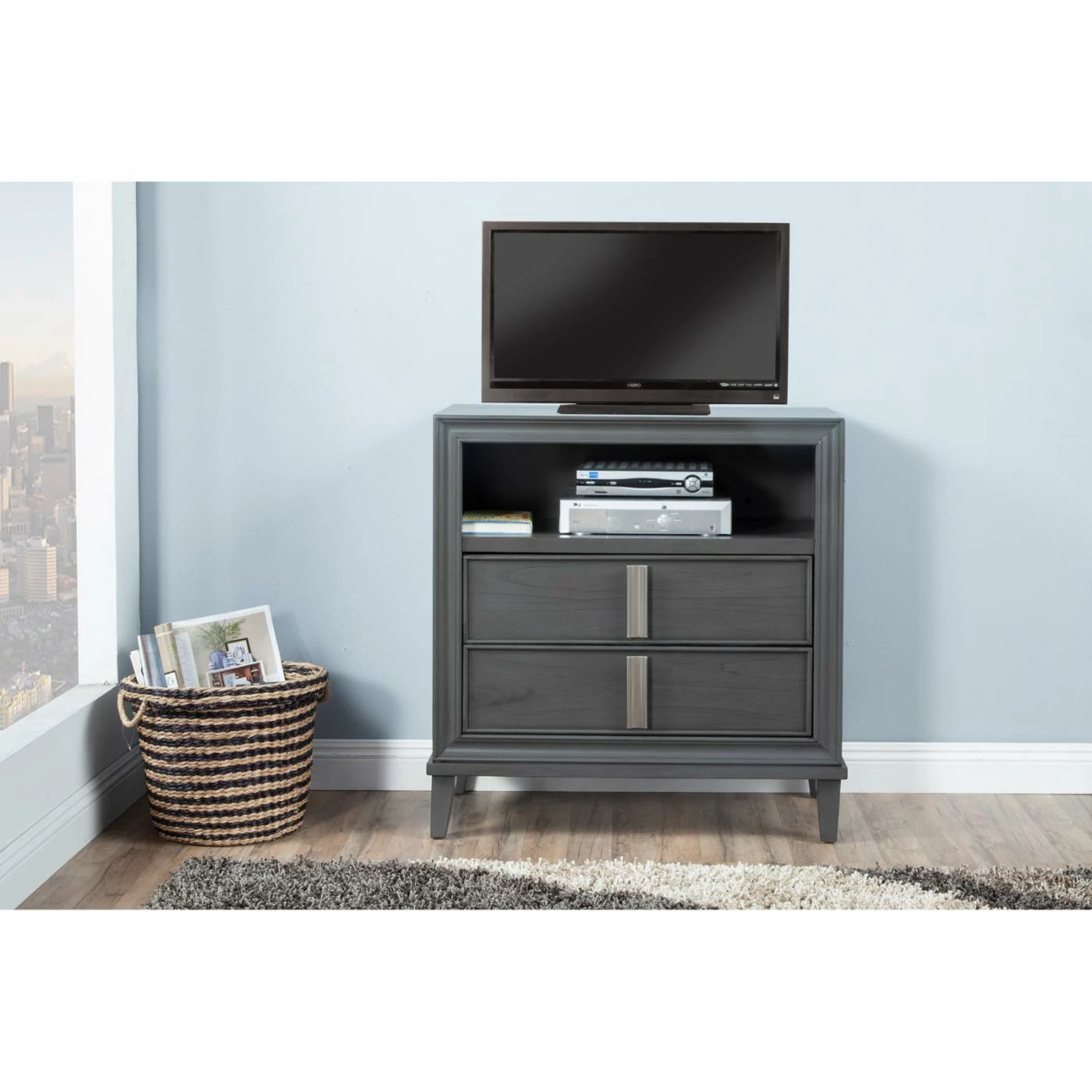 Flash Sale β TV Stands Alpine Furniture Lorraine TV Media Chest β¨ - Image 2