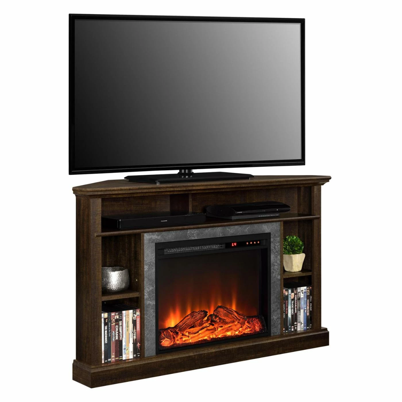 Outlet ๐ Altra Furniture TV Stands Altra Overland 47.6 In. Electric Corner Fireplace - Espresso ๐งจ - Image 2