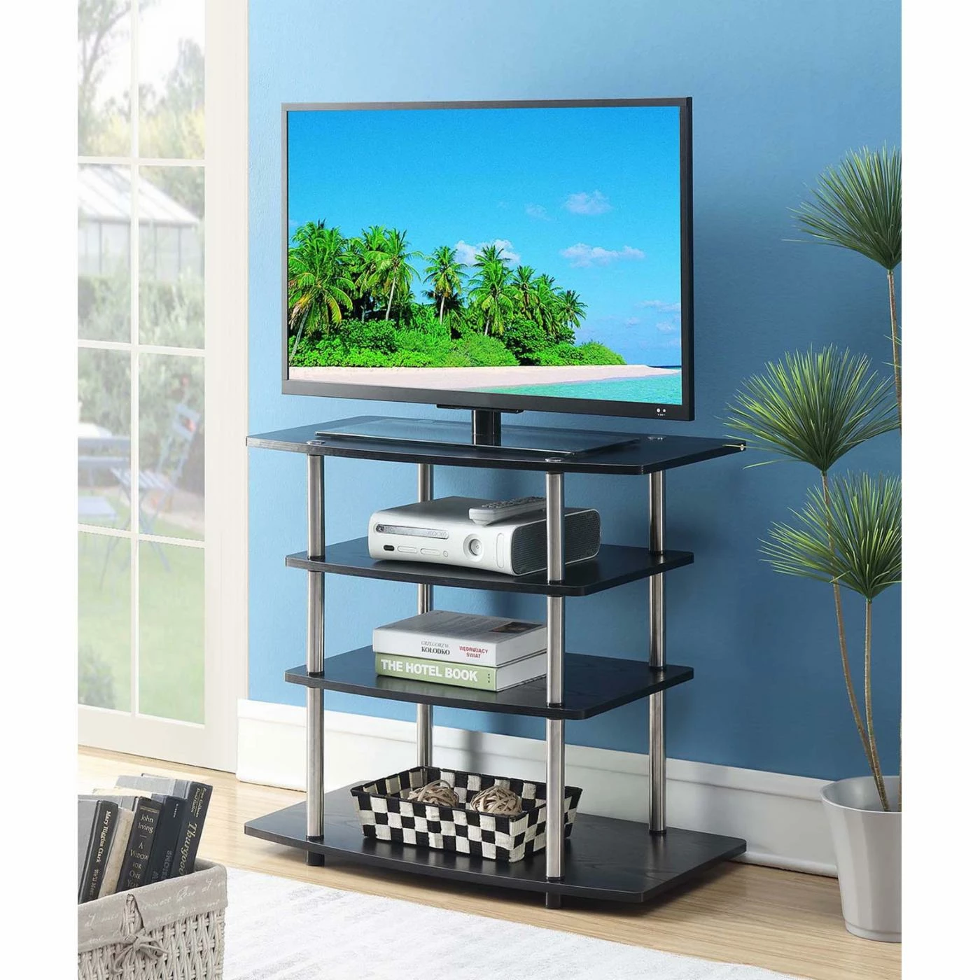 Flash Sale 𧨠TV Stands Convenience Concepts Designs2Go No Tools Highboy TV Stand π - Image 2