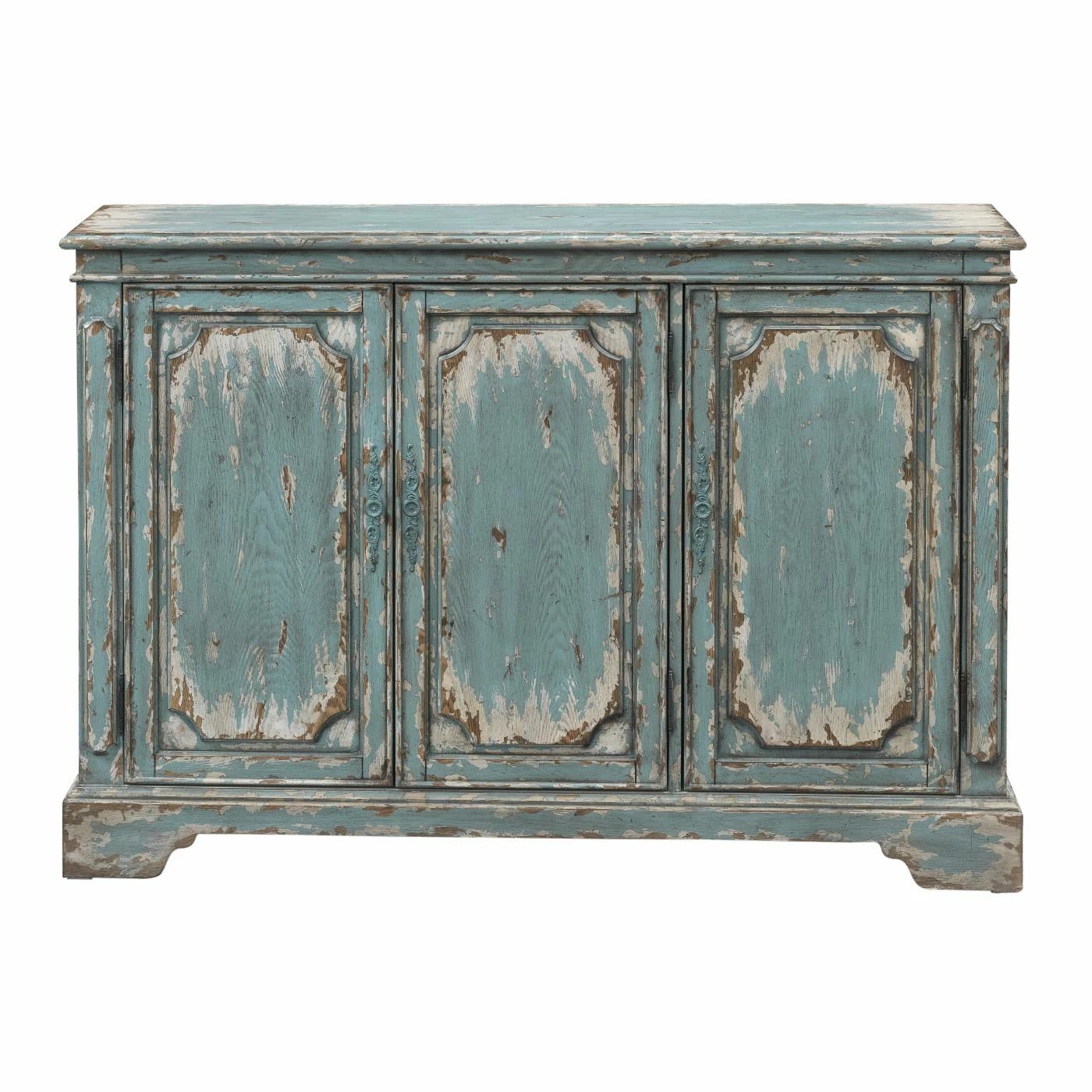 Wholesale 😍 TV Stands Coast To Coast Cabot Aged Vintage TV Stand - Blue/Cream ✔️ - Image 2