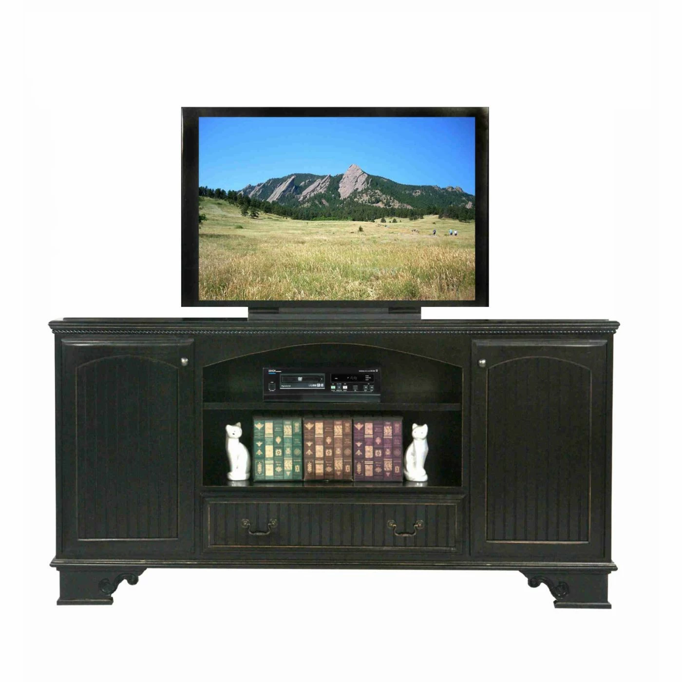 Promo โจ TV Stands Eagle Furniture American Premiere 80 In. Entertainment Console With Optional Hutch With 52 In. Opening โค๏ธ - Image 2