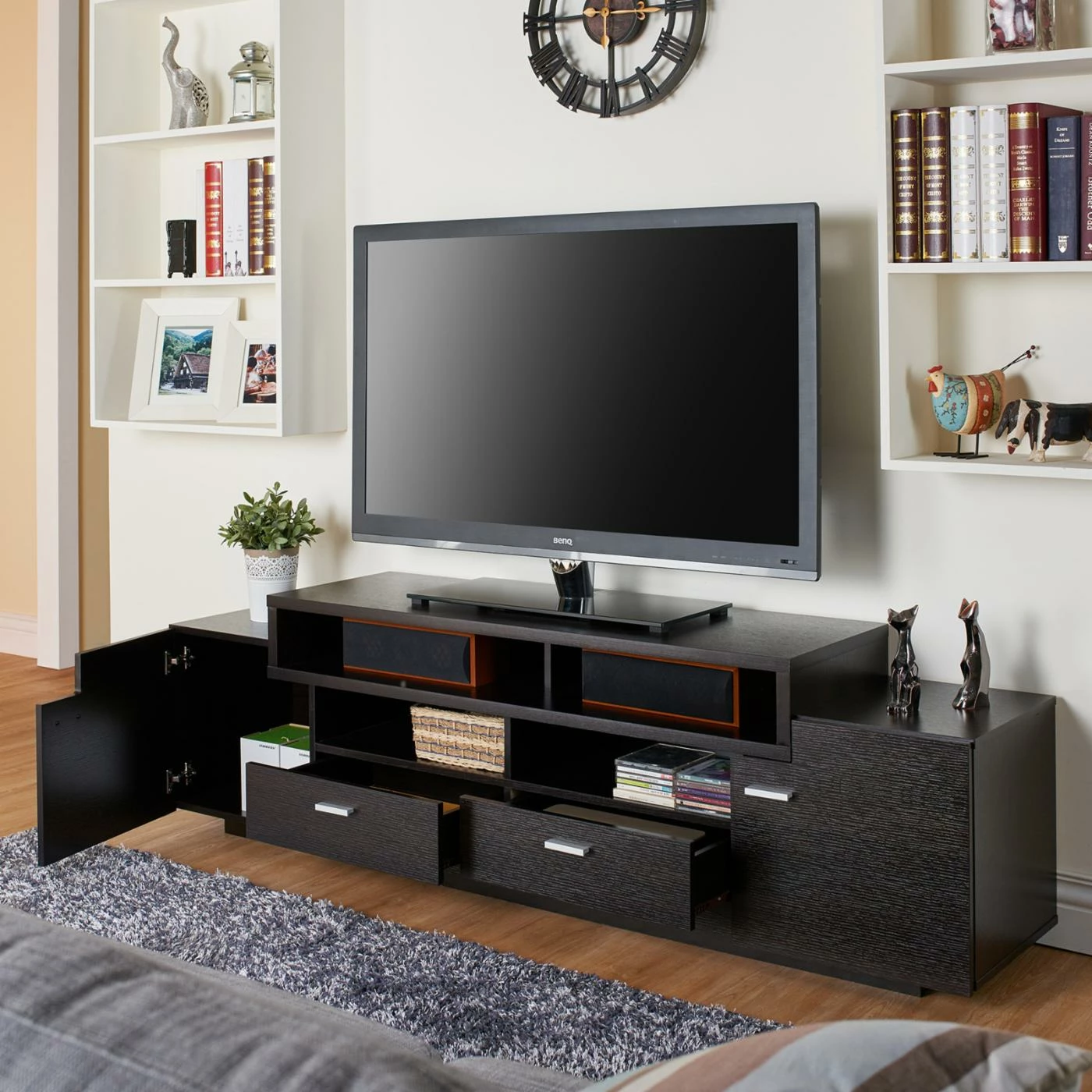 Deals โจ TV Stands Furniture Of America Stockton Multi Storage TV Stand โค๏ธ - Image 2