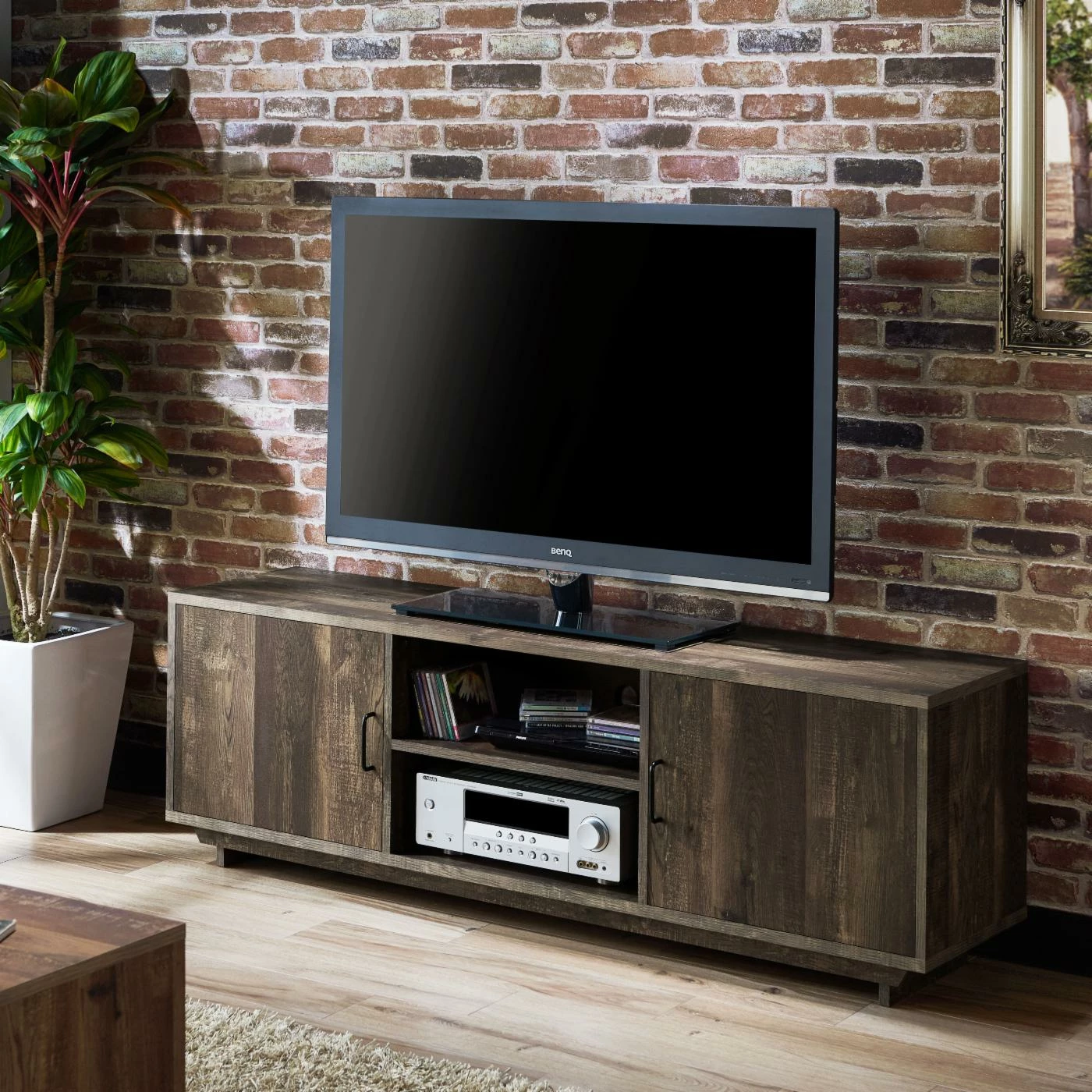 Hot Sale โญ TV Stands HN Home Morley Modern Farmhouse Rustic TV Console ๐ฅฐ - Image 2